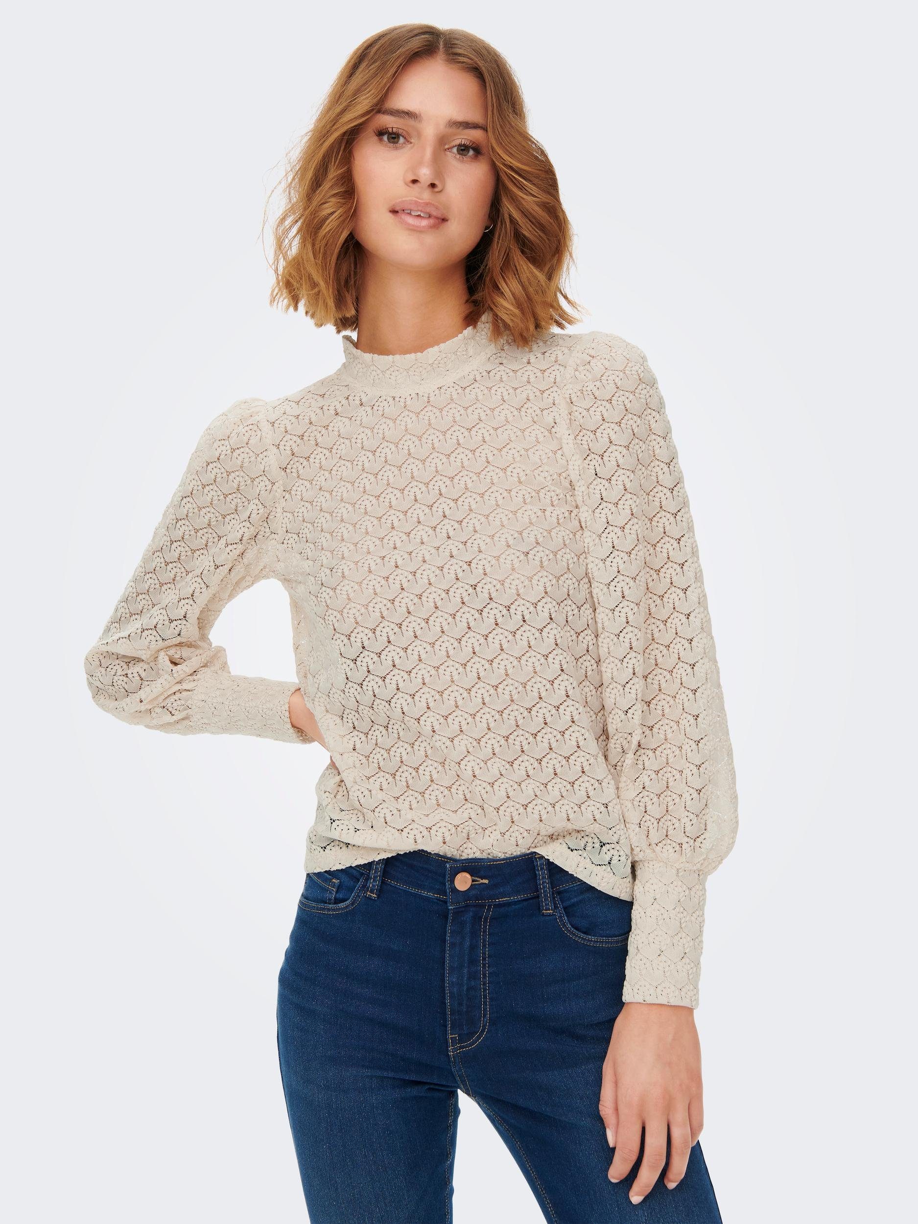 JDY Langarmshirt JDYAVERY L/S LACE TOP günstig online kaufen