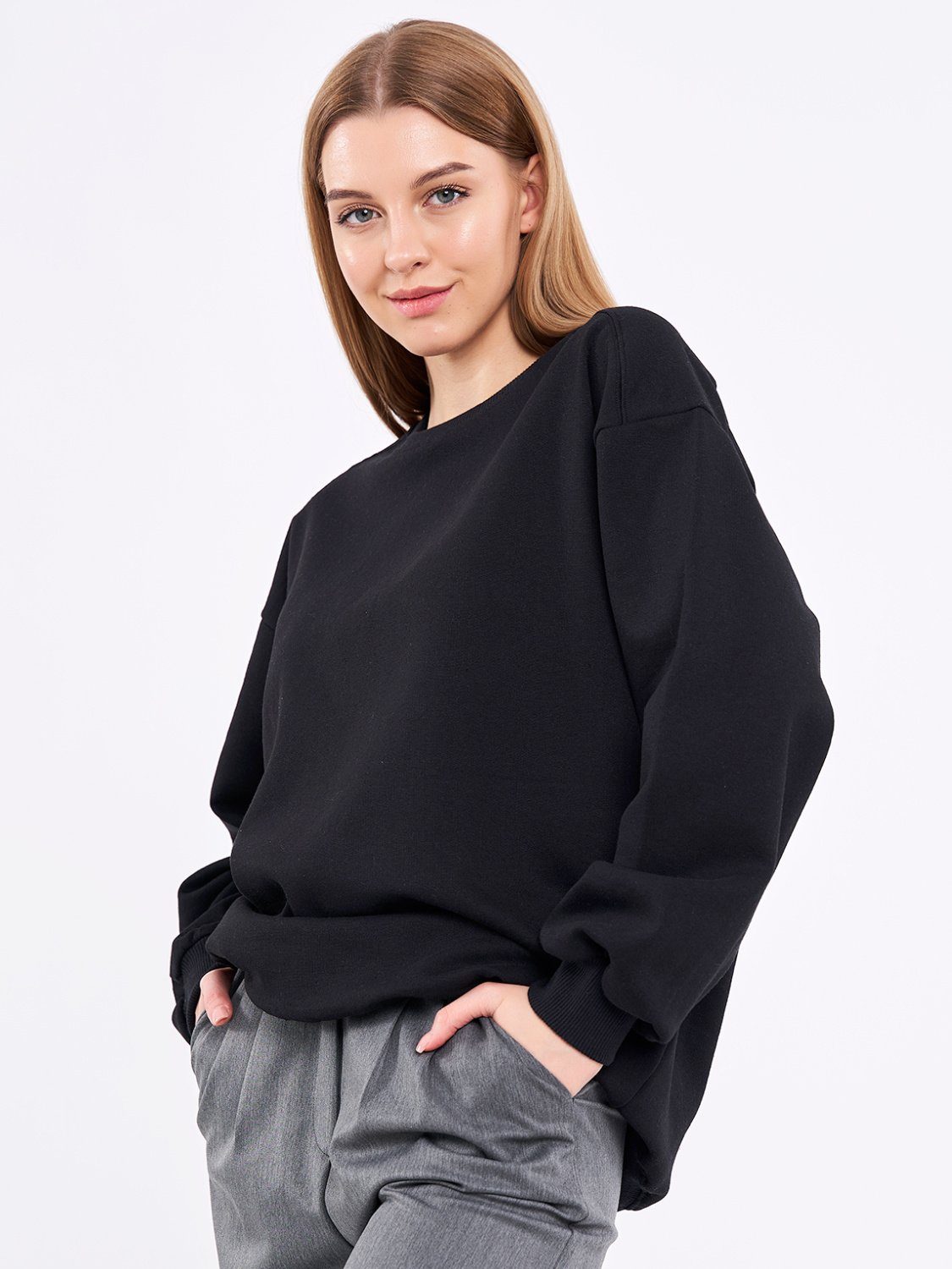 COMEOR Sweatshirt Damen Oversize Pullover Langarm günstig online kaufen