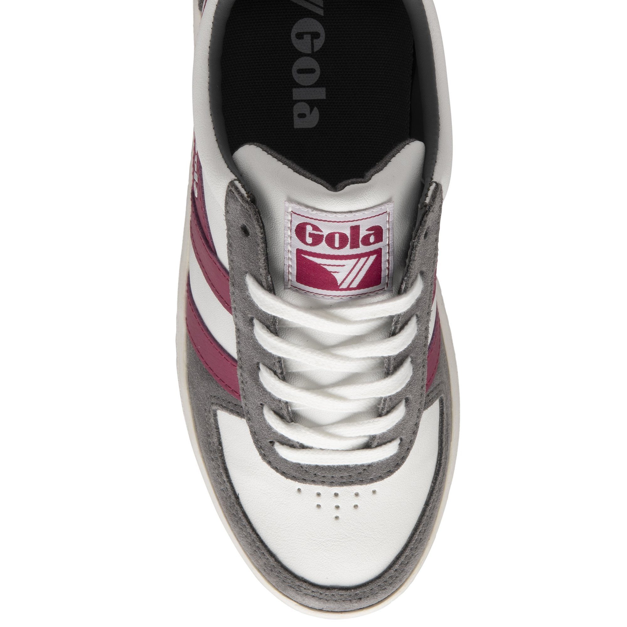 Gola Grandslam Pure weiss/ashgrau/fuchsia Damen Sneaker