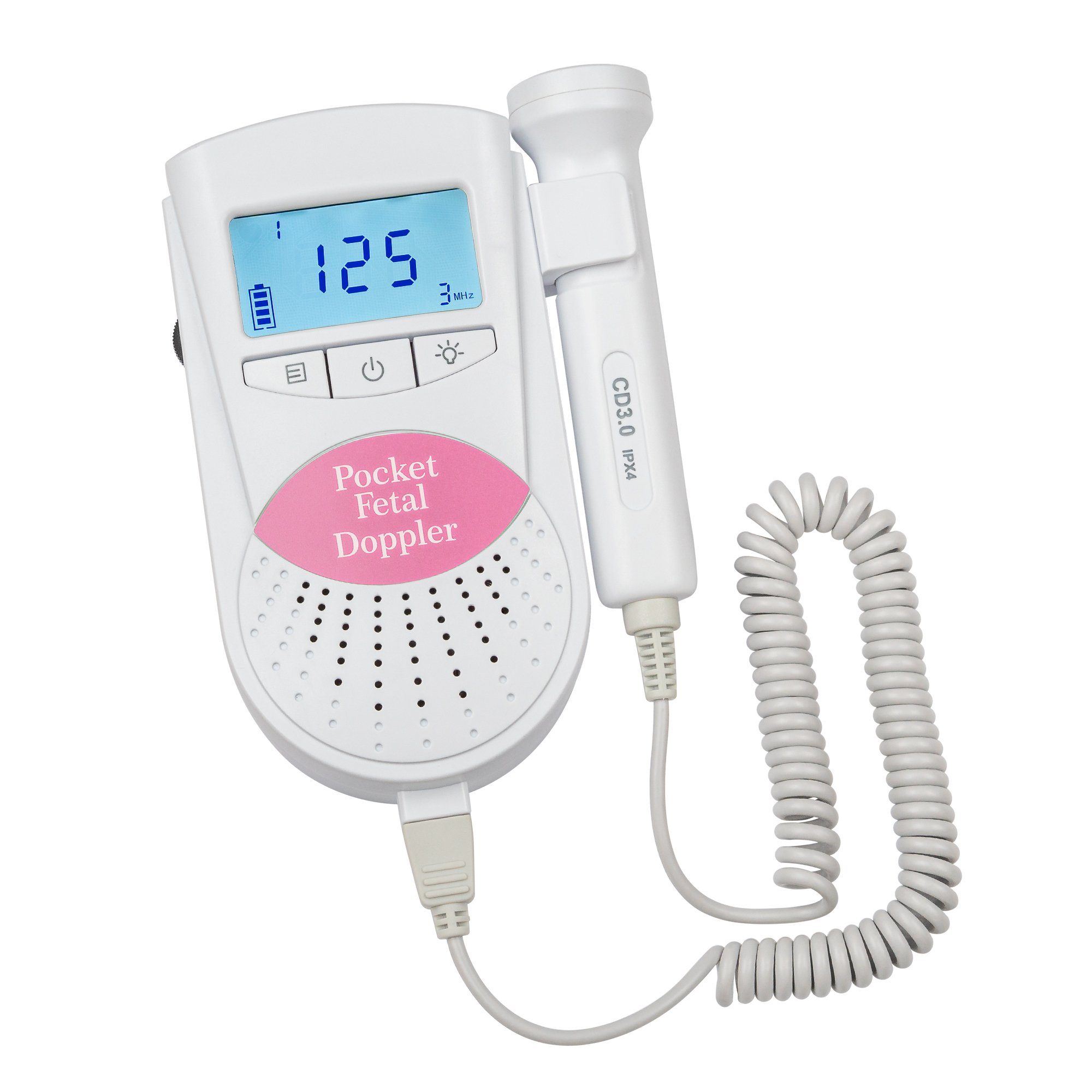 Fetal mit Doppler Sonoline B Babyphone pink Sonde Sonoline 3MHz