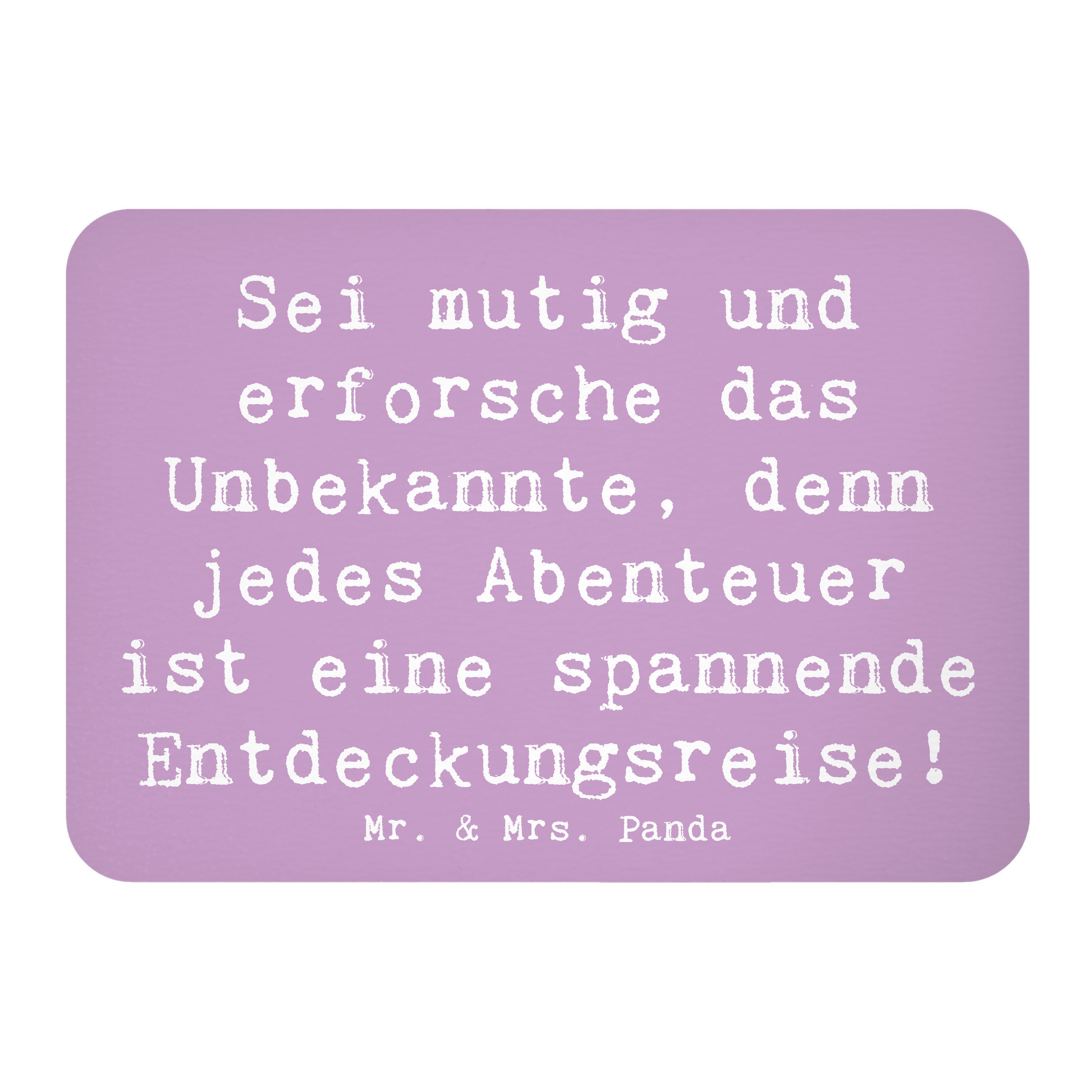 Magnet Spruch Unbekannte Orte erkunden - Lavendeltraum - Geschenk, Mut und N