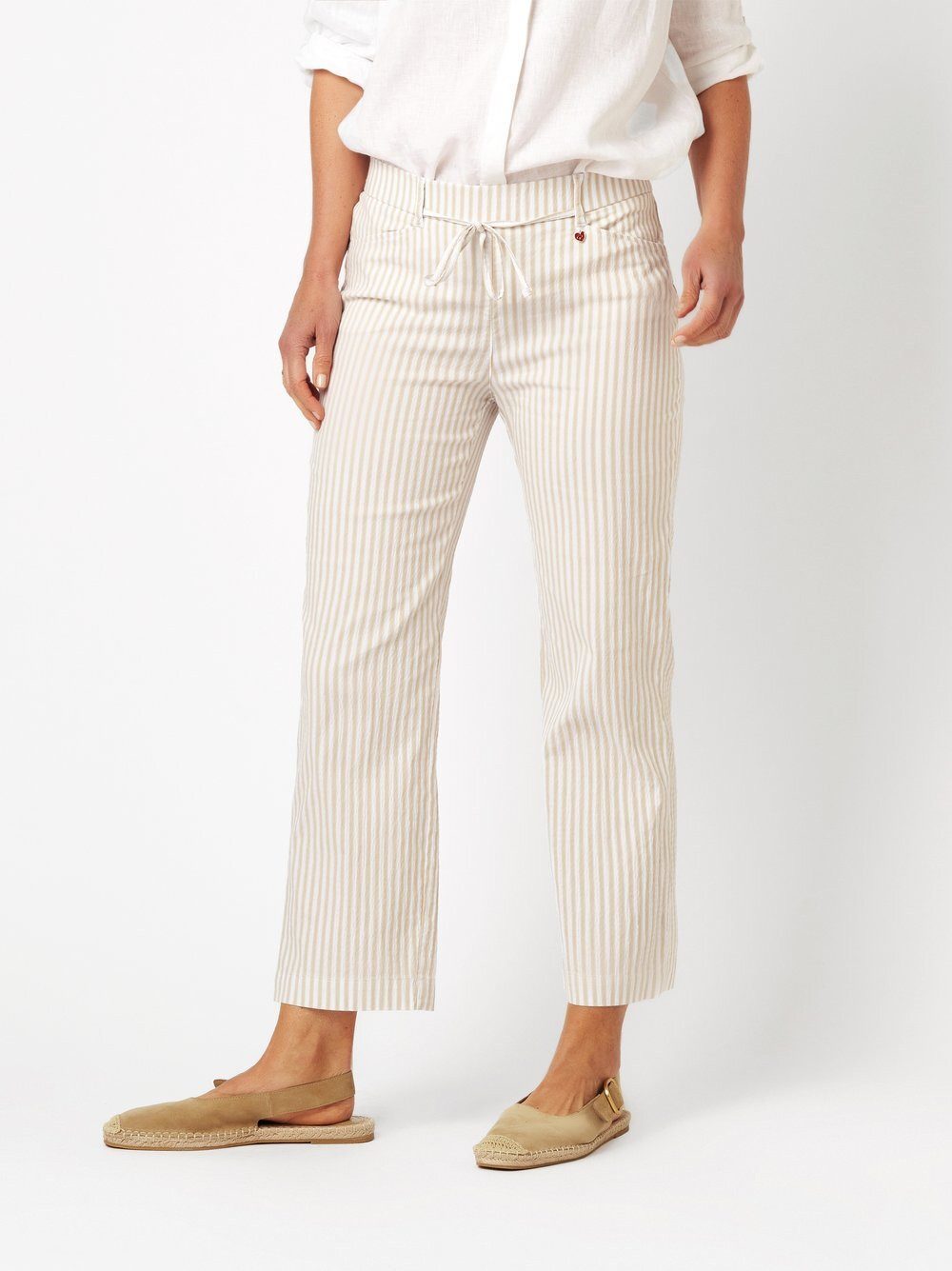 Relaxed by TONI Culotte Scarlet Wide 3/4 aus Seersucker