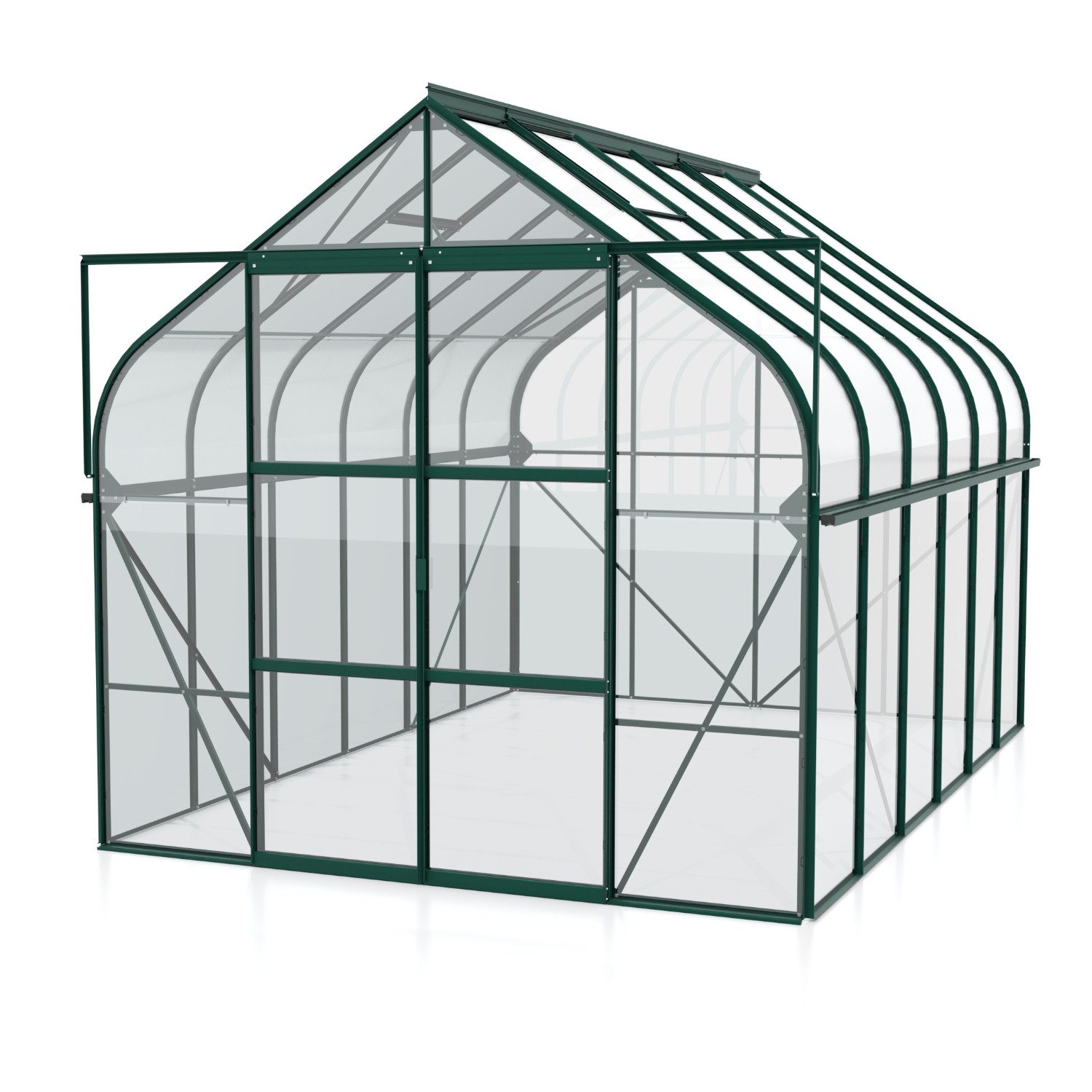 Vitavia Gewächshaus Diana 9900, 3,00 mm Wandstärke, Zollingerdach grün | Rabatt: 30%