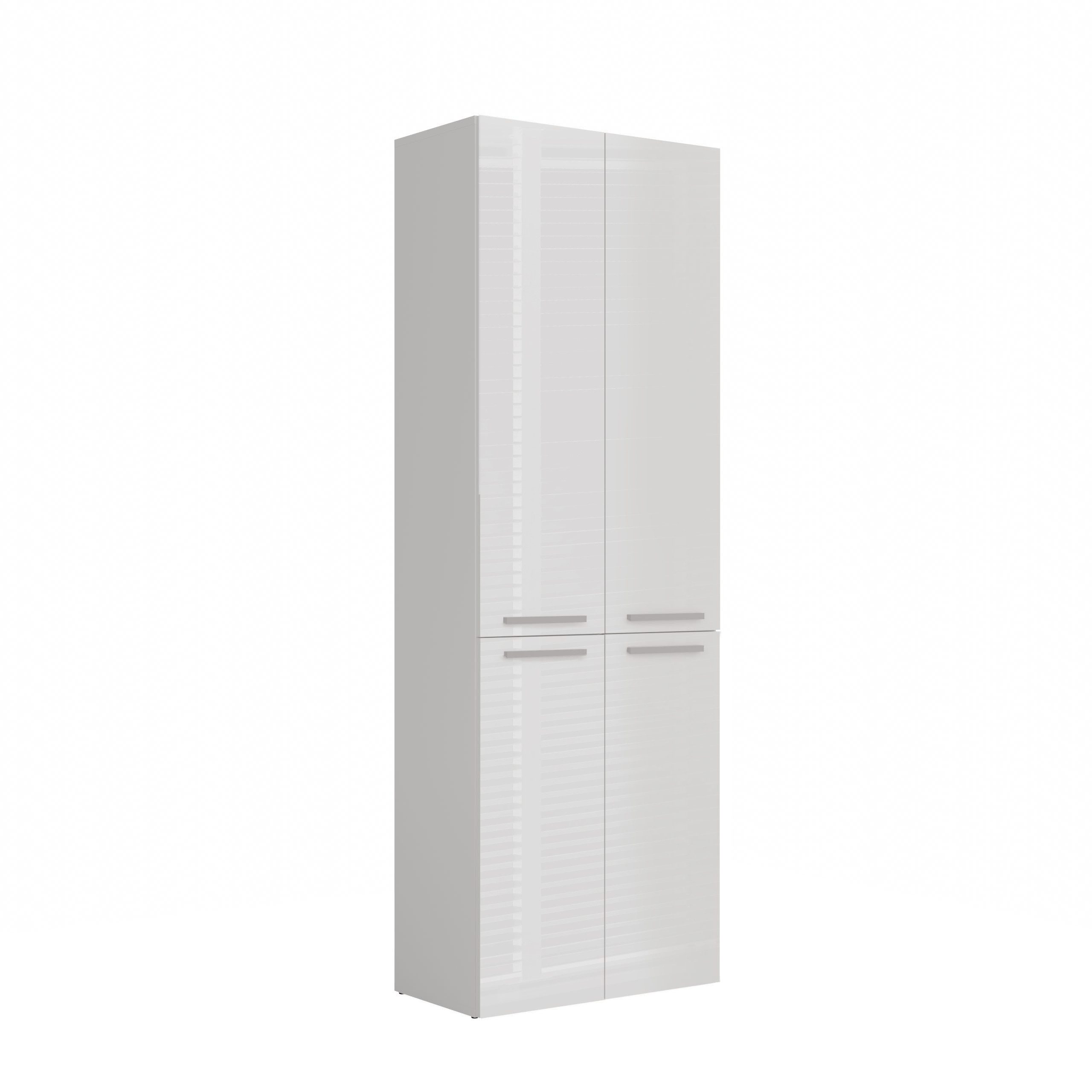 Raumhirsch Furniture Badkommode Badkommode Badezimmerschrank Wäscheschrank (mit drei Türen - 5 Innenregale - Maße 30 x 60 x 174 cm), verschiedene Farben
