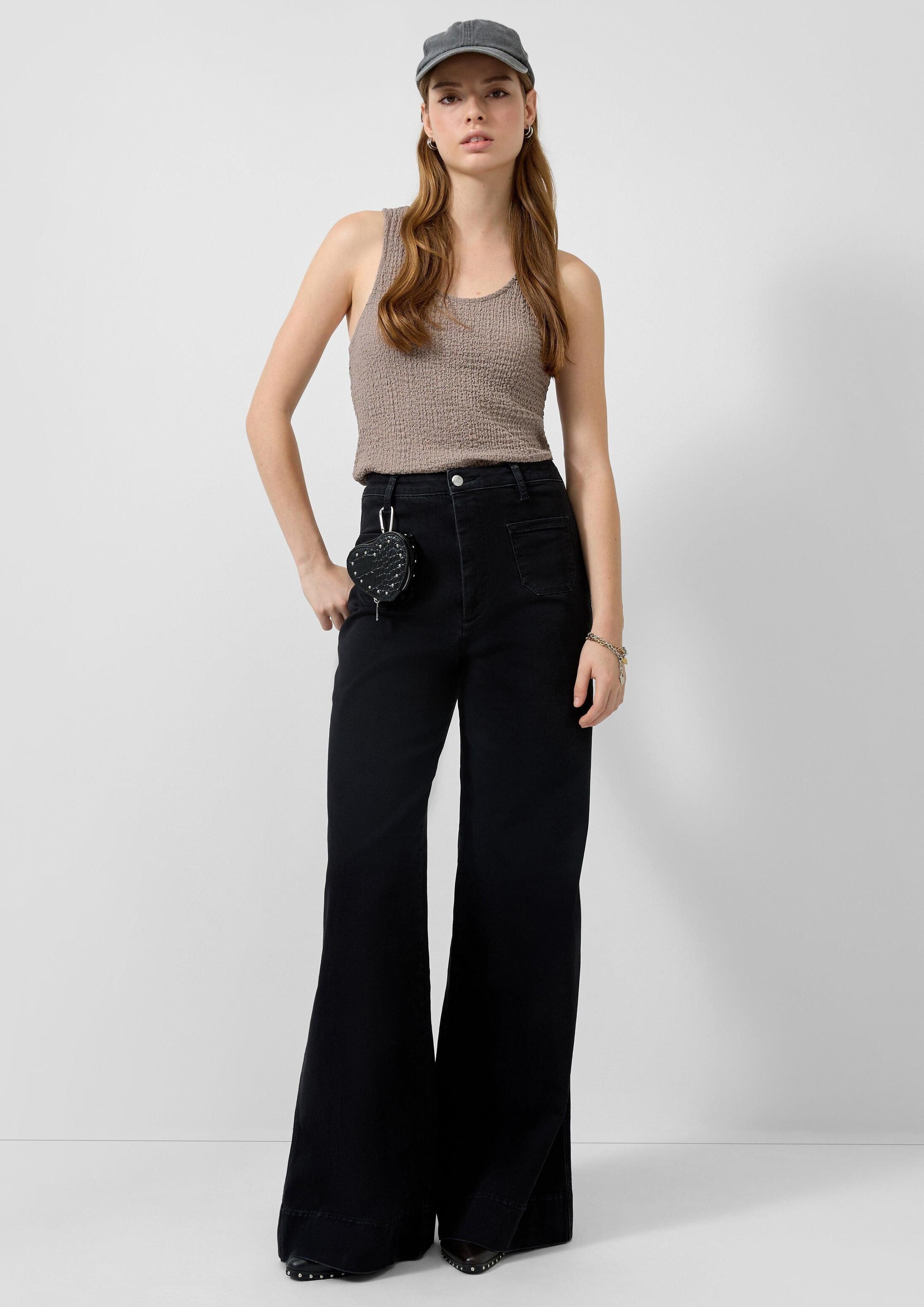 QS Weite Jeans Jeans-Hose Jeans / High Rise / Flared Fit – Bild 5 von 5