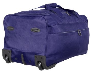Trendyshop365 Reisetasche Brooklyn (Trolley, 1-tlg., 65x35x30cm, 70 Liter, leichte XL Tasche für Damen und Herren), mit Trolleygriff und 2 Rollen
