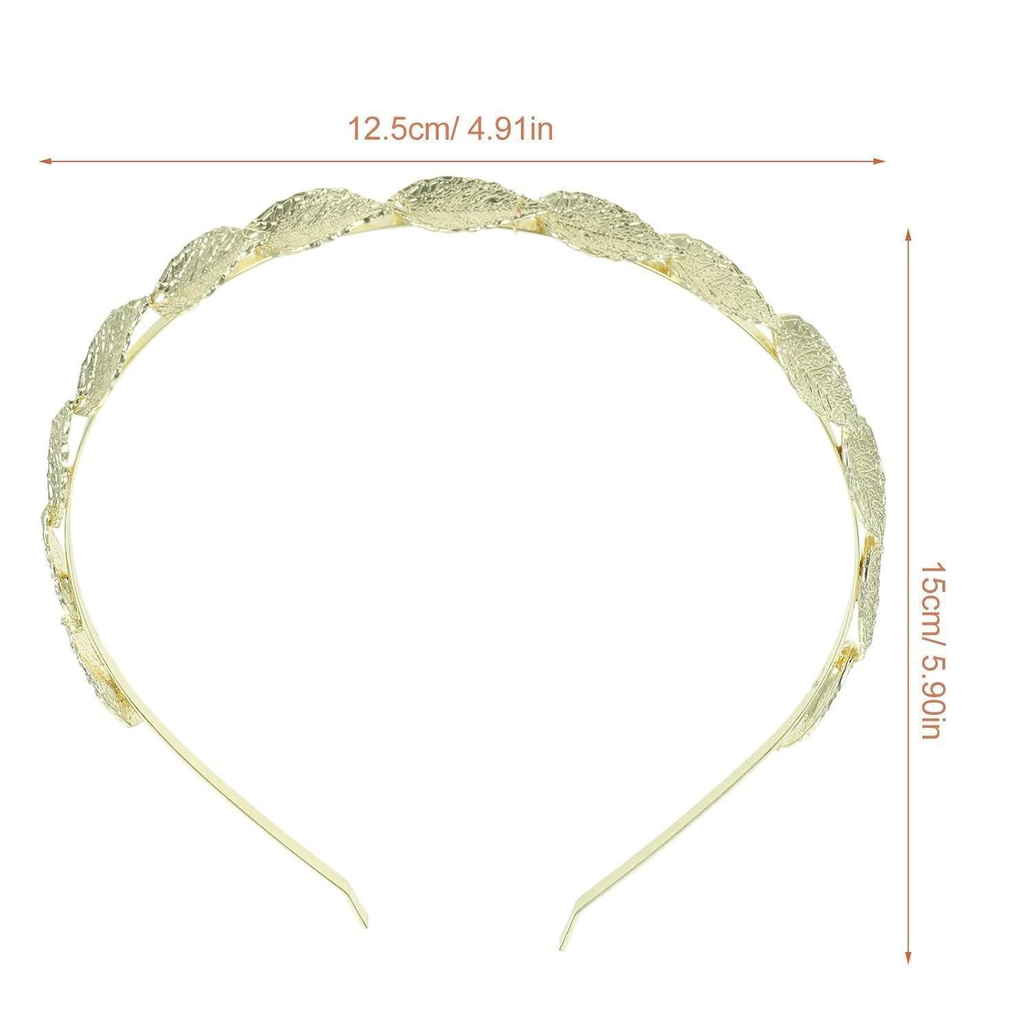 LuxusKollektion Haarreif Haarband Goldene Blätter Haarreif Braut Haarschmuck
