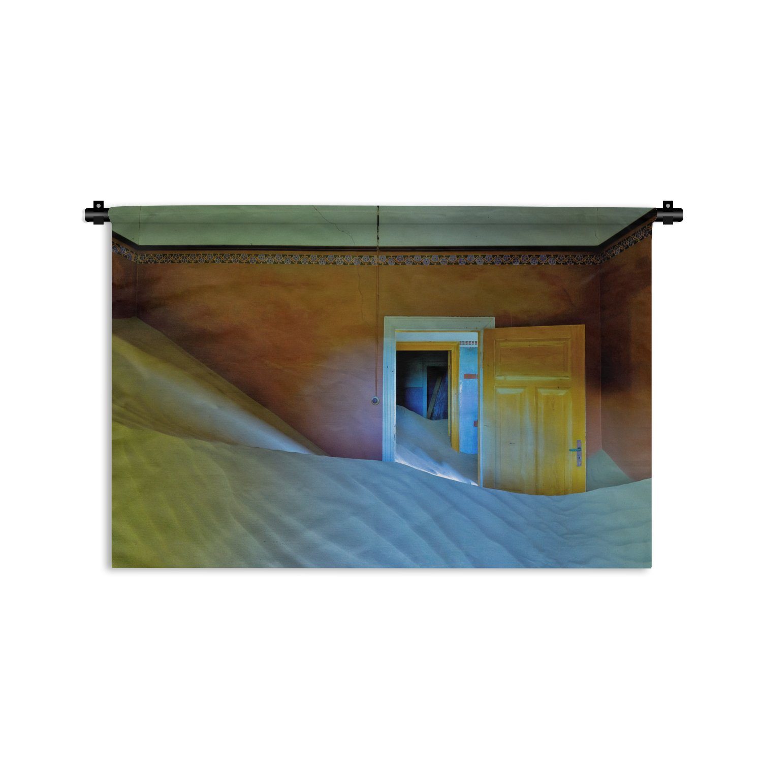 MuchoWow Wanddekoobjekt Sand - Wüste - Tür - Architektur, Wanddeko für Wohnzimmer, Schlafzimmer, Kleid, Wandbehang, Kinderzimmer