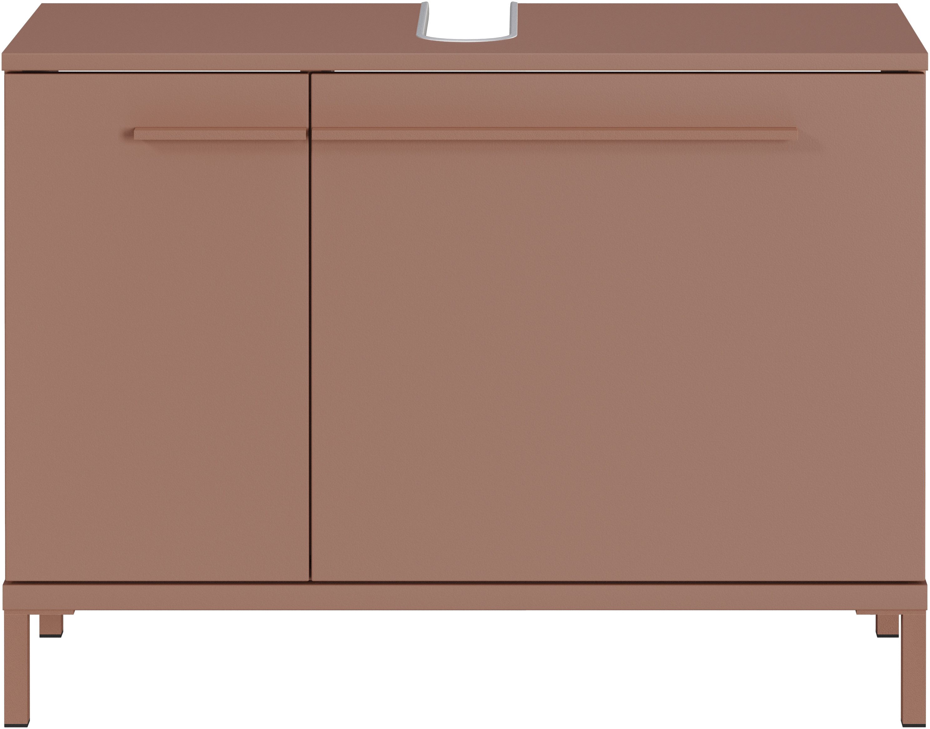 GERMANIA Waschbeckenunterschrank Waschbeckenunterschrank (1-St) Waschbeckenunterschrank mit Siphonausschnitt