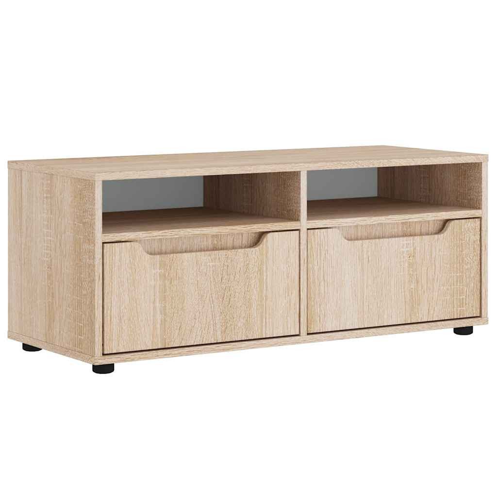 vidaXL TV-Schrank TV-Schrank VISNES Sonoma-Eiche 100x40x38 cm Holzwerkstoff (1-St)