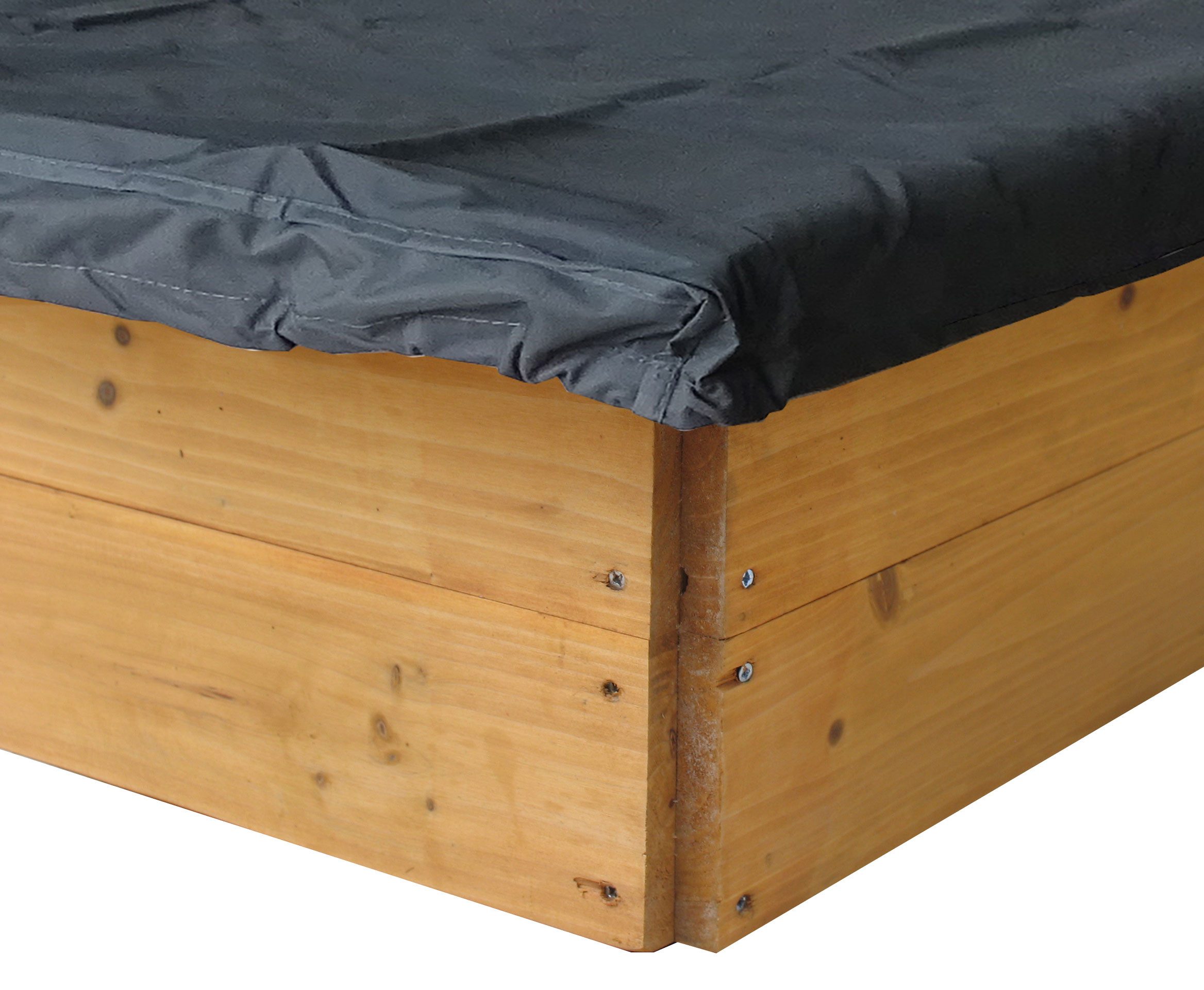 Quick Star Sandkasten-Abdeckplane Sandkasten Abdeckung 120x120cm, Mit Kordelzug und versiegelten Nähten