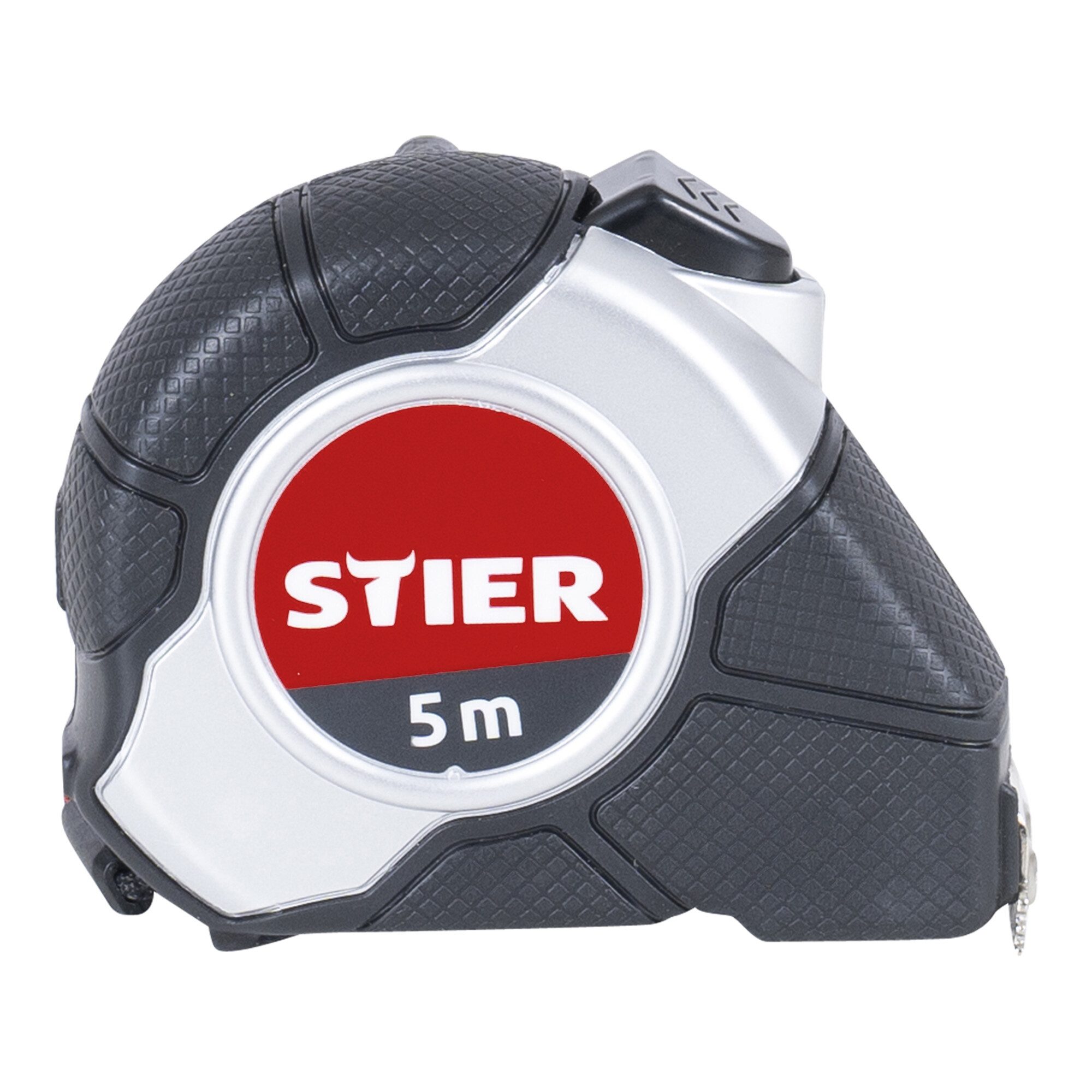 Stier Maßband STIER Taschenbandmaß Länge 3 bis 8 m Gürtelclip Maßband Self-Lock-Butt