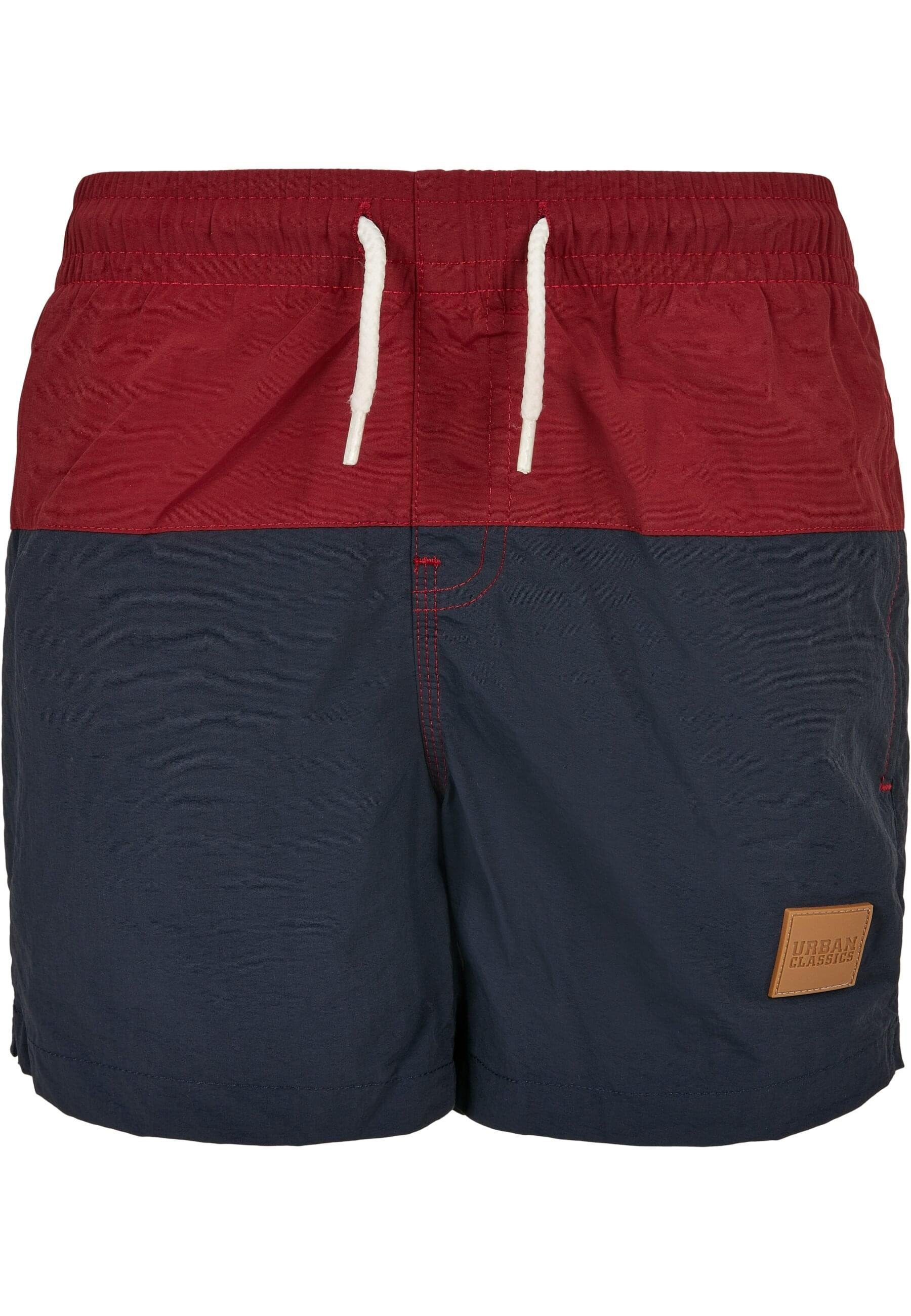 Boys CLASSICS URBAN Block Shorts Swim Herren navy/burgundy Badeshorts