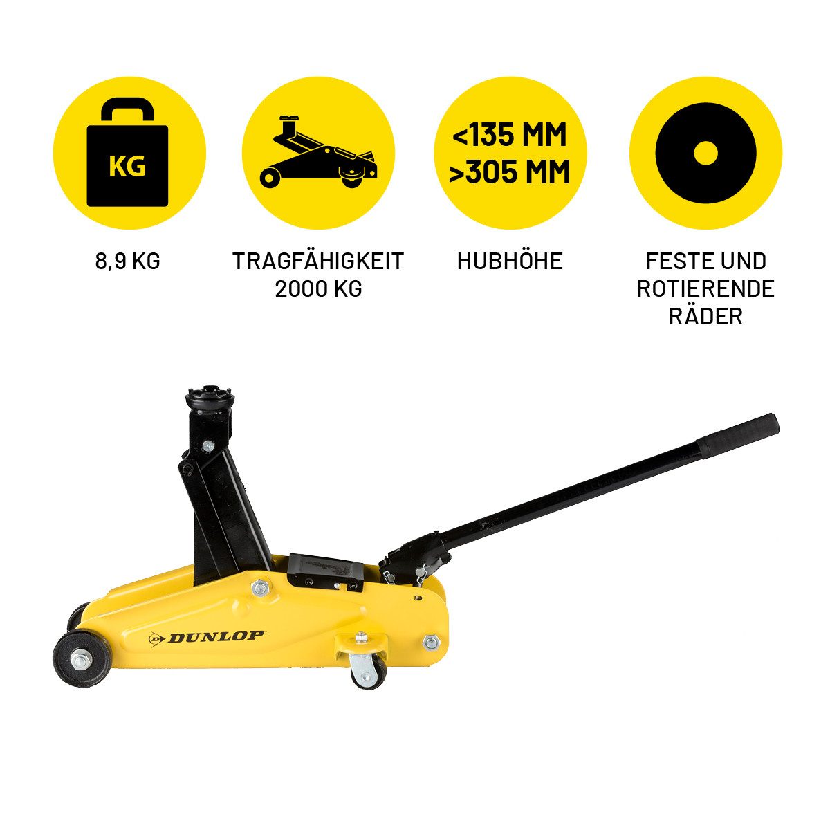 Dunlop Unterstellbock Dunlop Wagenheber 2T
