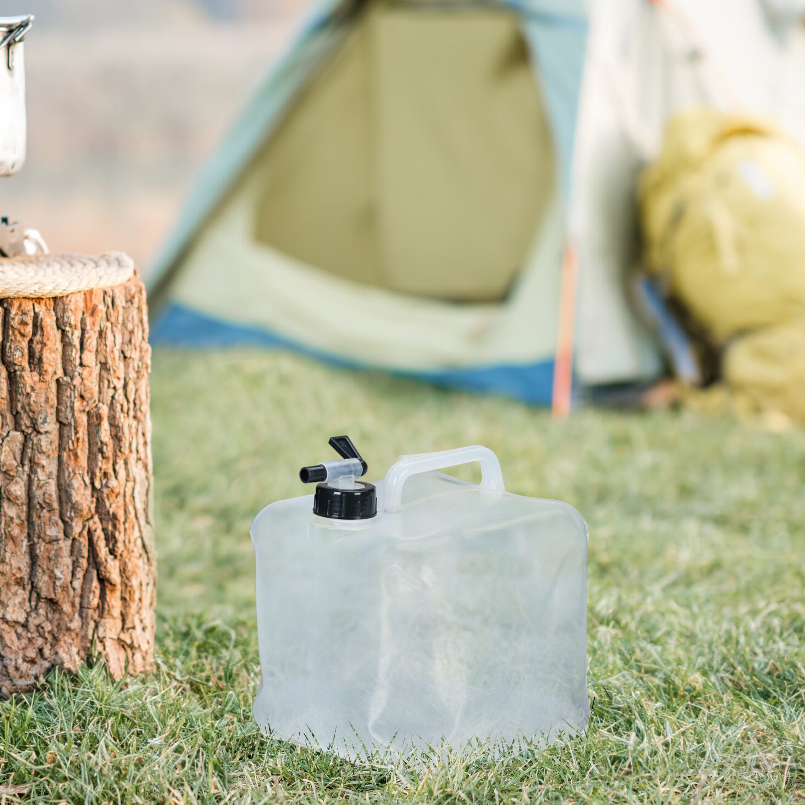 relaxdays Kanister Faltbarer Wasserkanister im 4er Set, 15 Liter