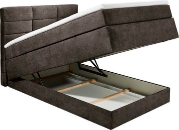 ED EXCITING DESIGN Boxspringbett Covina B, inkl. einem schwebenden Bettkasten