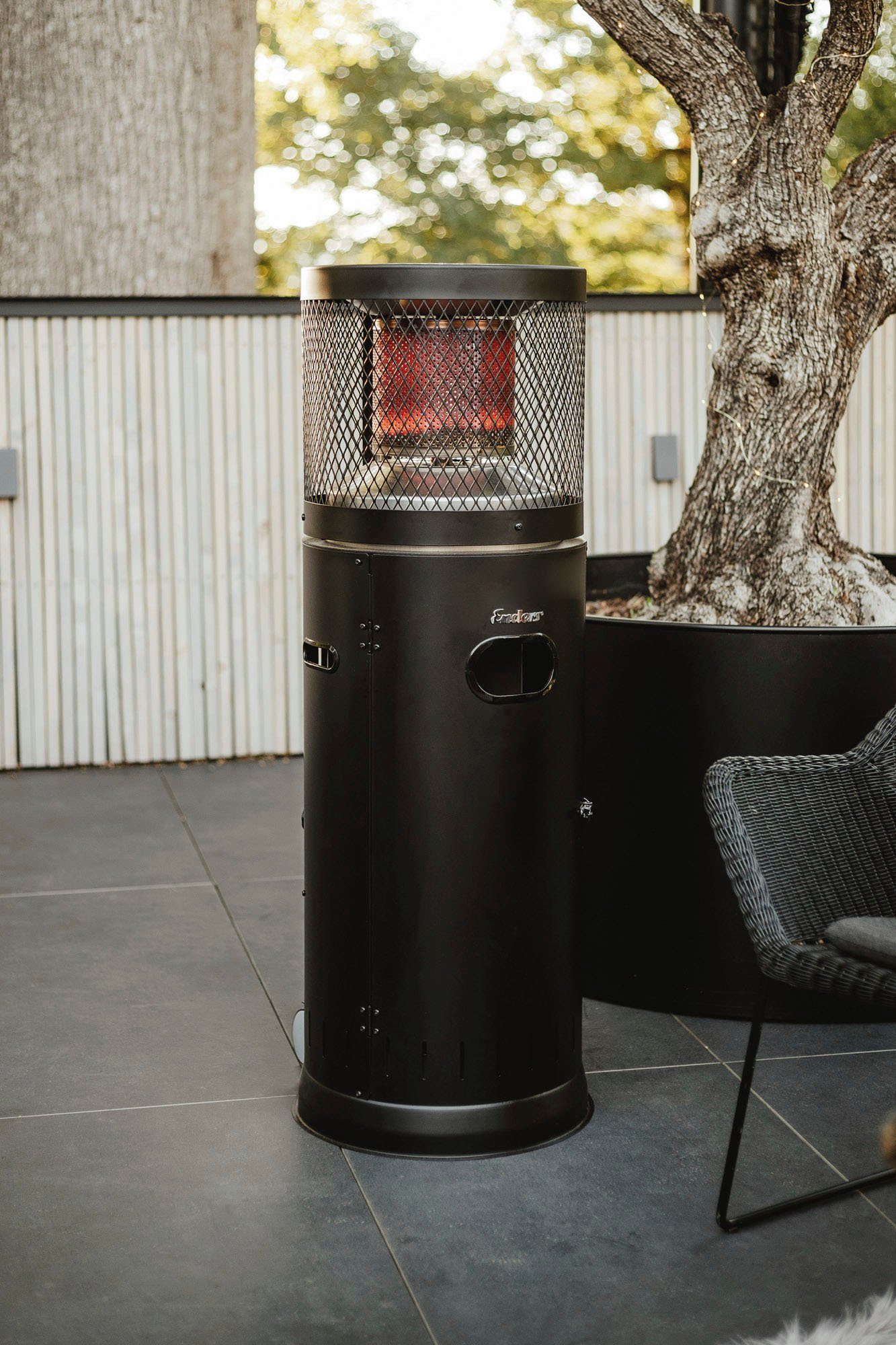 Enders® Terrassenstrahler Polo Black 2.0, Höhe: 115 cm