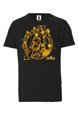 LOGOSHIRT T-Shirt Marvel - Avengers - Infinty War mit coolem Avengers-Print