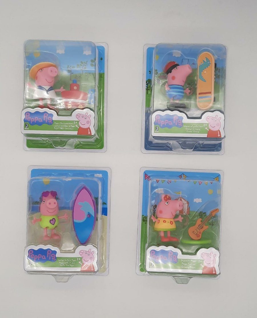 Zubehör und Pig Peppa Peppa 4er Set Lernspielzeug mit Figuren verschiedenen