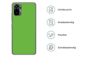 MuchoWow Handyhülle Grün - Farben - Natur, Phone Case, Handyhülle Xiaomi Redmi Note 10, Silikon, Schutzhülle
