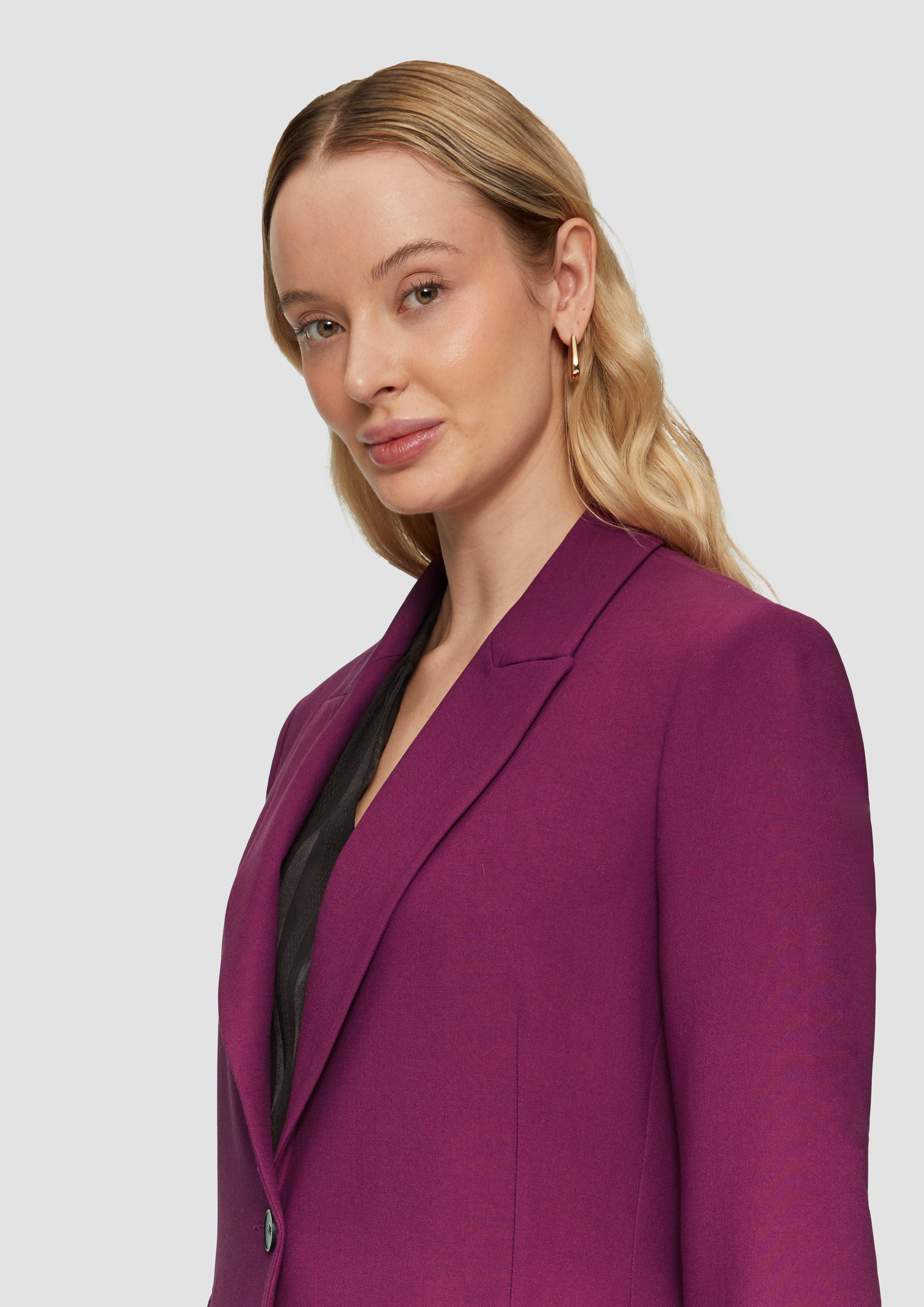 s.Oliver BLACK LABEL Jackenblazer Taillierter Blazer günstig online kaufen