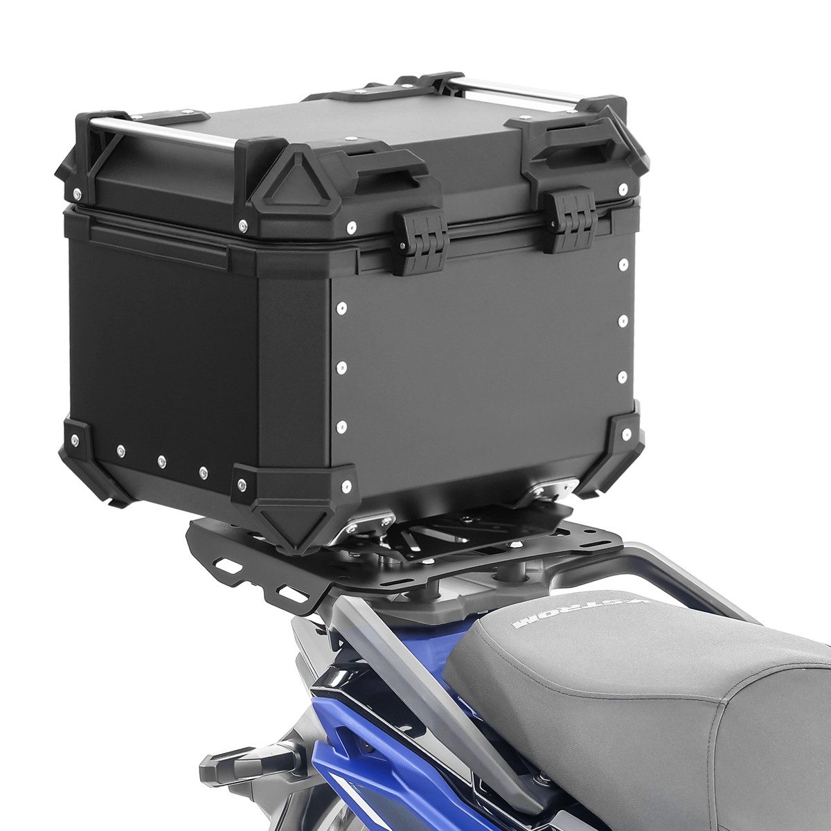 Bagtecs Topcase Set Alu Topcase + Gepäckbrücke passend für Suzuki V-Strom 800 23-26 #