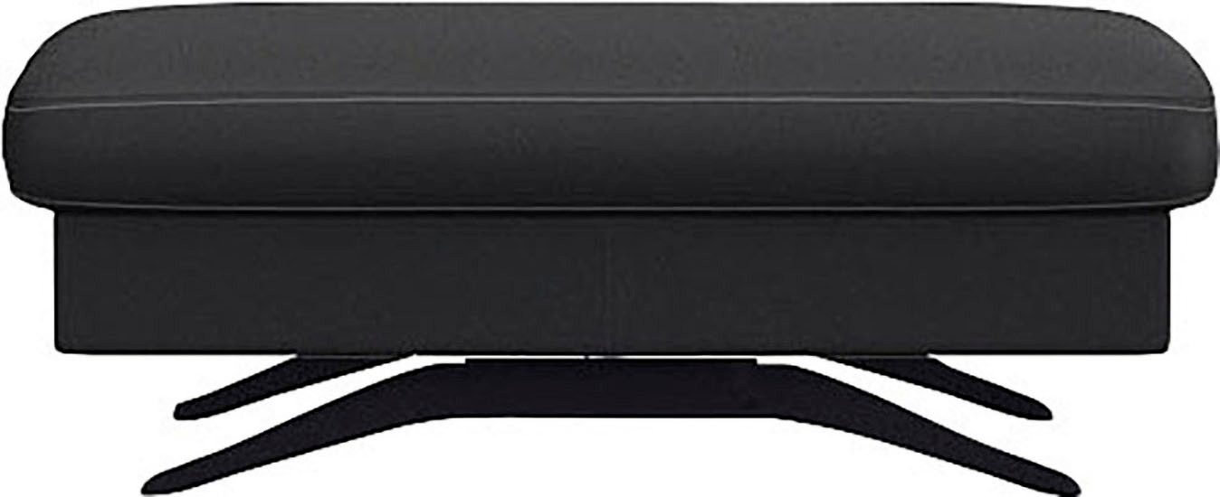 FLEXLUX Pouf Glow Sitzhocker, Polsterhocker, Hocker mit Stauraum, Fuß schwarz
