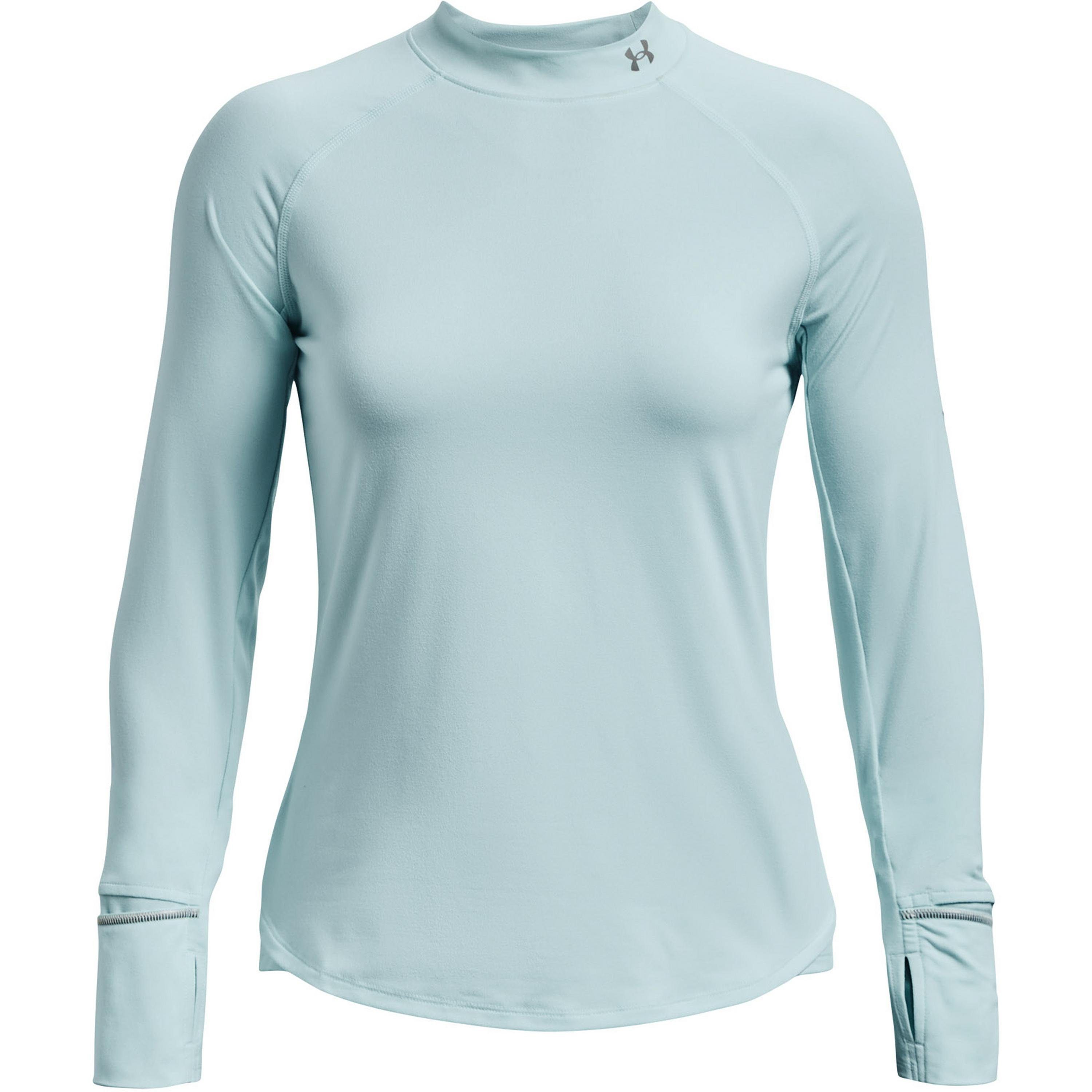 Under Armour® Funktionsshirt OutRun the Cold fuse teal-fuse teal-reflective