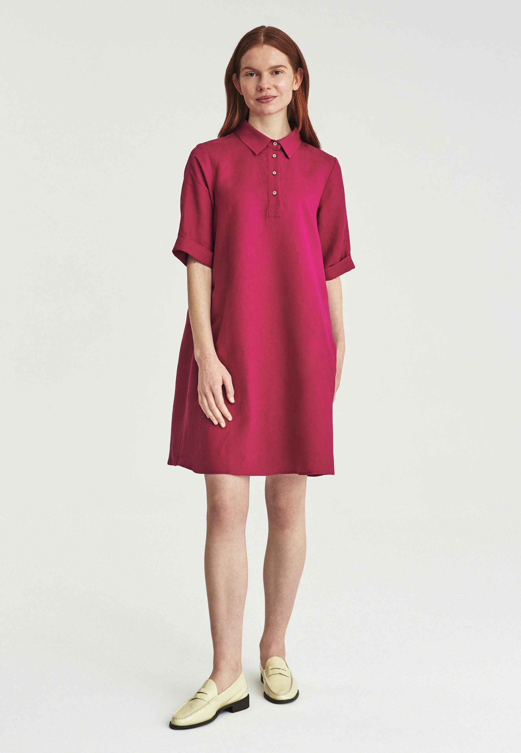 TATUUM Midikleid Trapezkleid Mit Leinen - Zeli