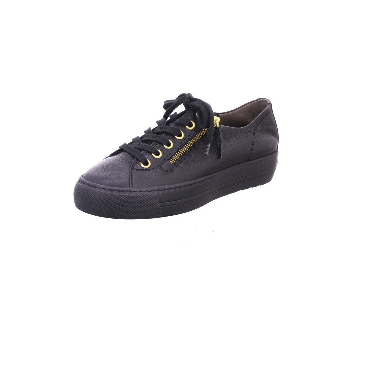 Freizeit Schnürer für Damen in schwarz Sneaker