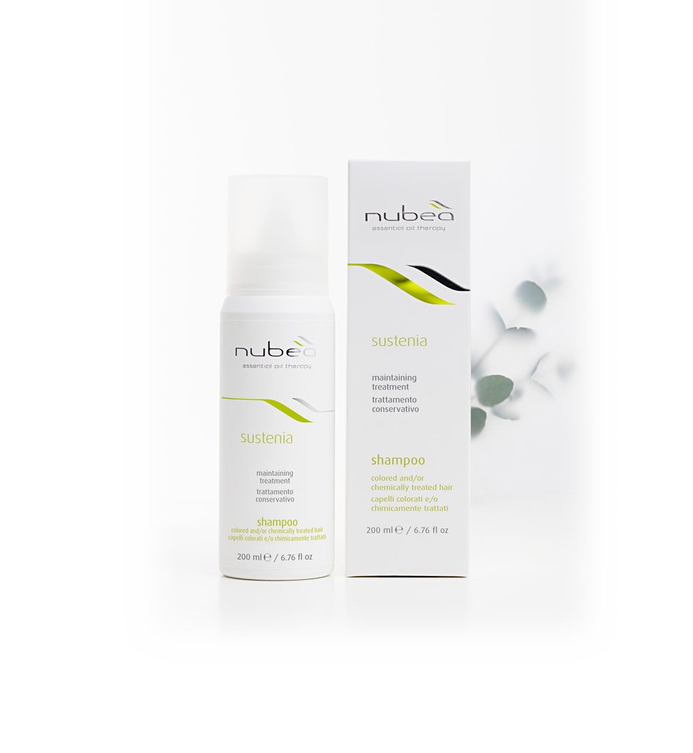 Nubeà Haarshampoo SUSTENIA Erhaltendes Shampoo gefärbte oder chemisch behandelte Haare, Hergestellt in Italien, pflegend, erhaltend