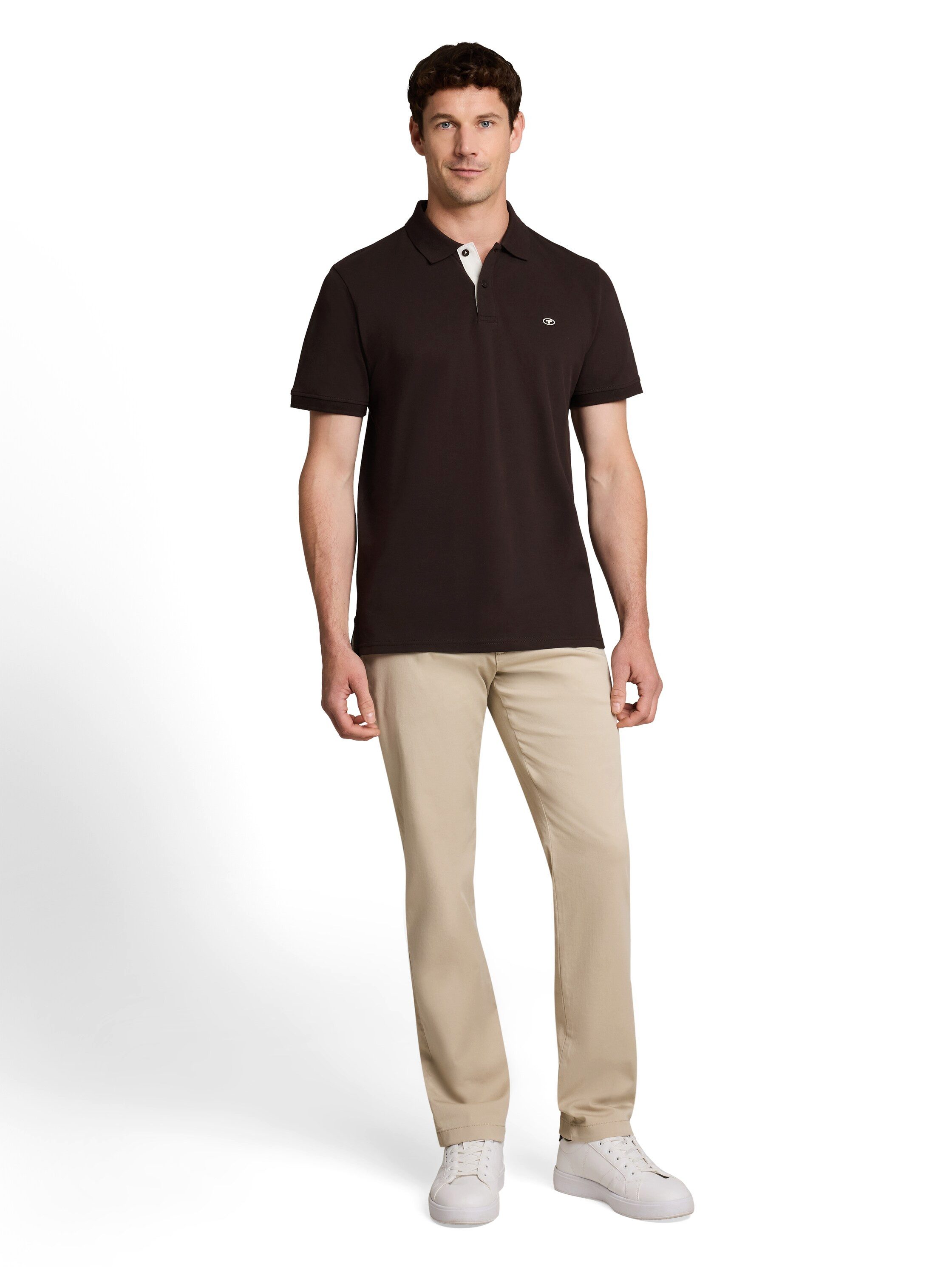 TOM TAILOR Poloshirt Regular mit Knopfleiste und Logo – Bild 4 von 5