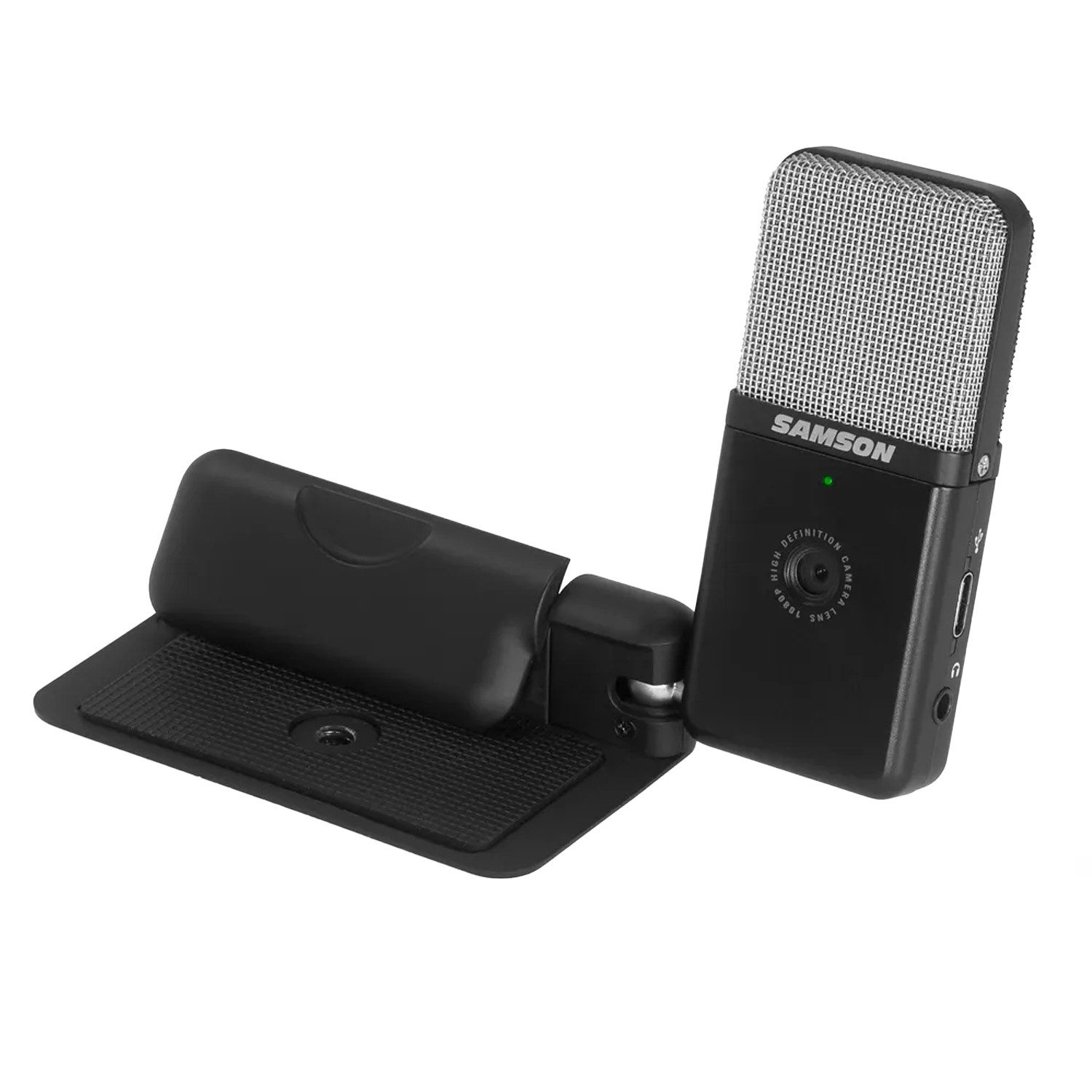 Samson Mikrofon Samson Mikrofon Go Mic Video USB Mikrofon mit Kamera und In-Ear-Hörer (USB Mikrofon), Vorteils-Set mit In-Ear-Hörer