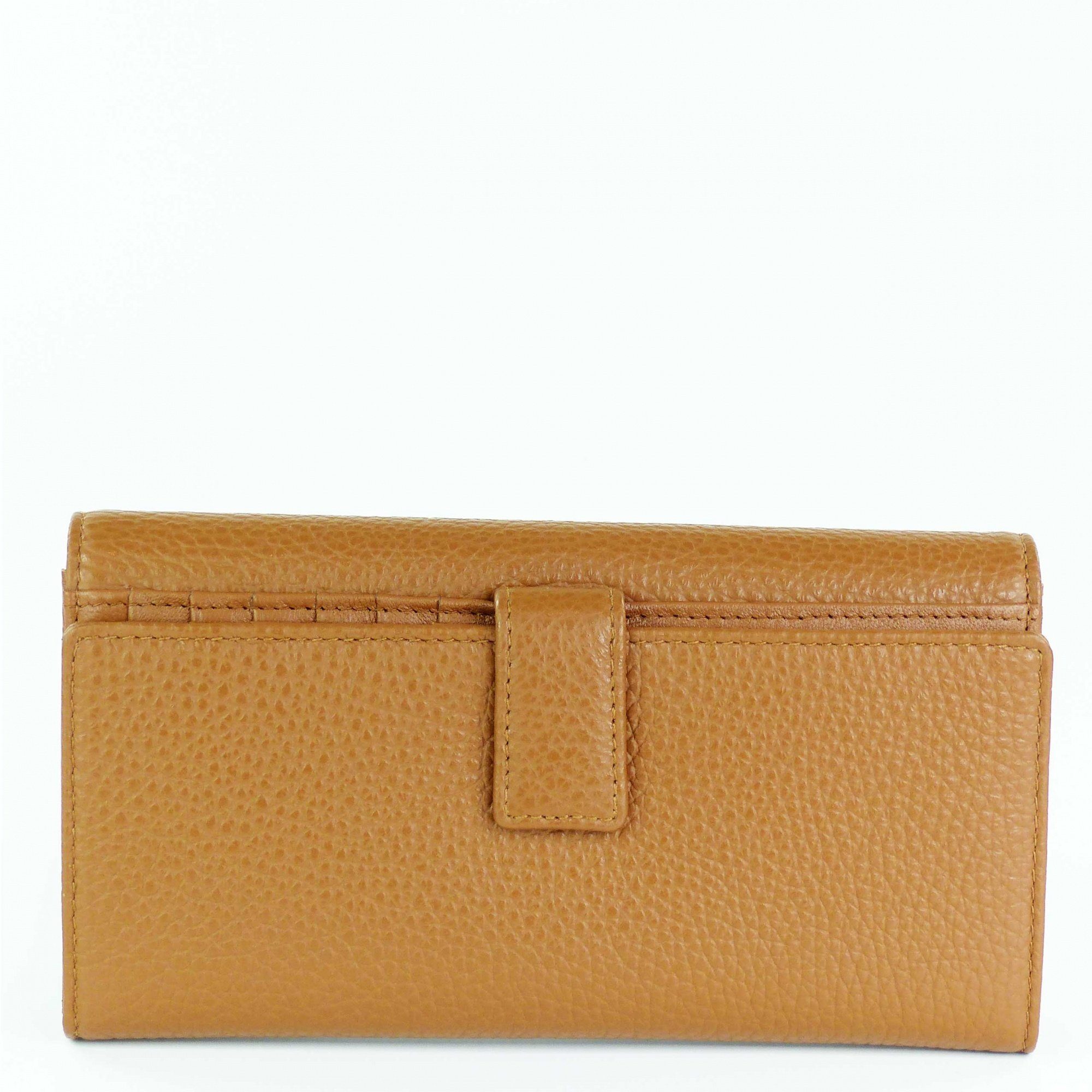 Mandarina Duck Geldbörse Mellow Continental Leather Indian Flap Wallet Tan with FZP630