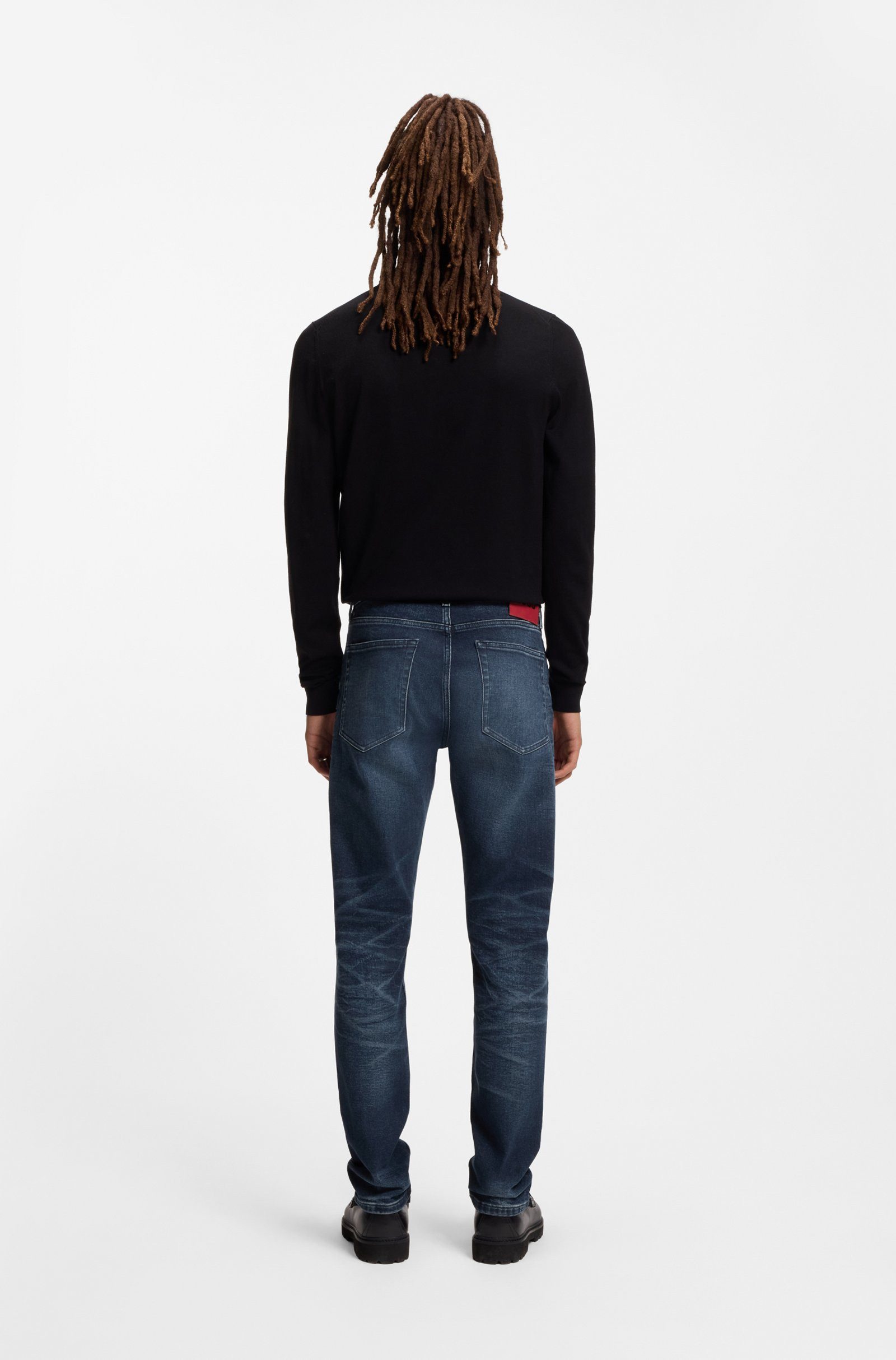 HUGO Chinohose Fit Jeans aus Stretch-Denim (1-tlg)