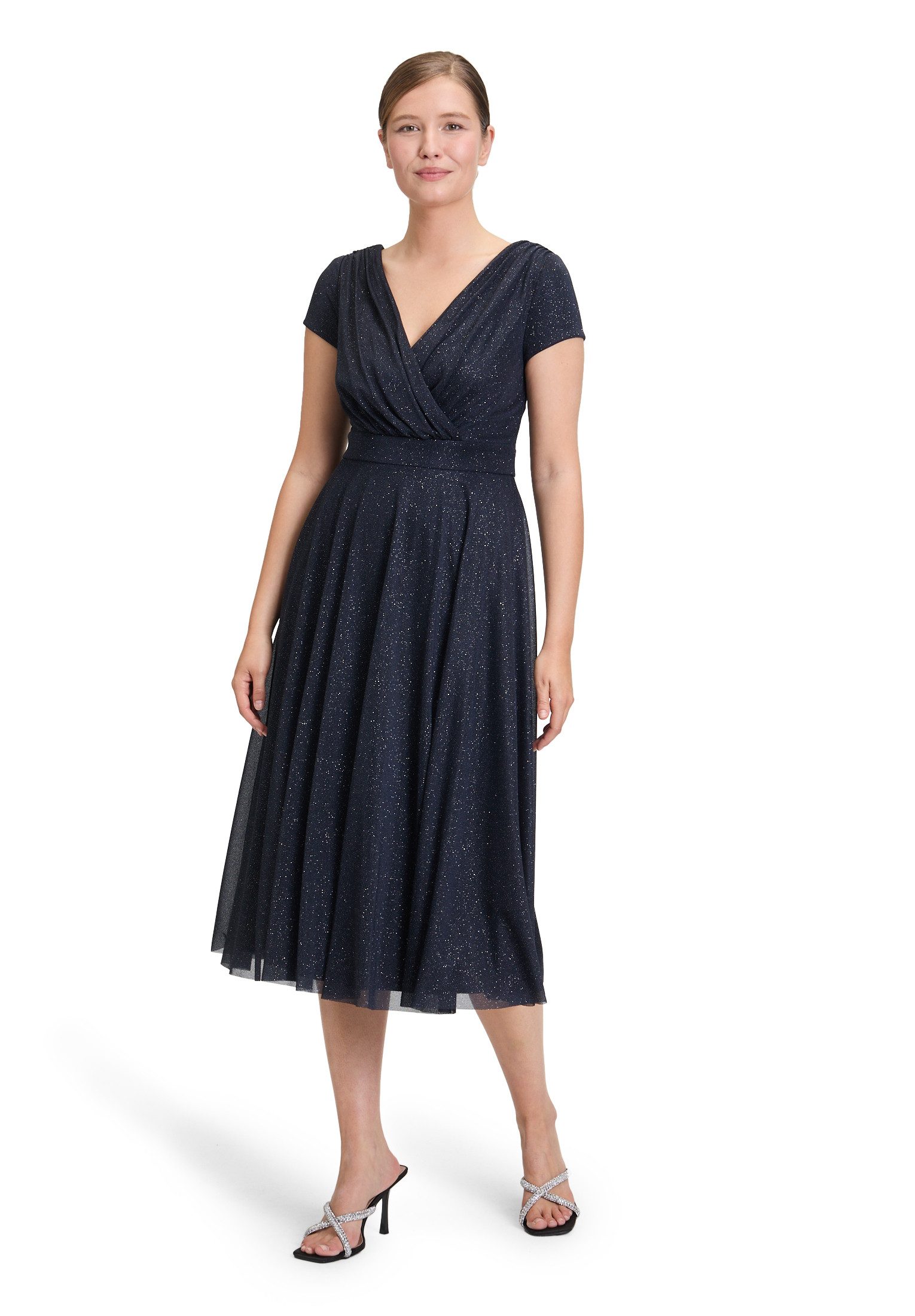 Vera Mont Cocktailkleid Damen Cocktailkleid im Glitzer-Look Stoff günstig online kaufen