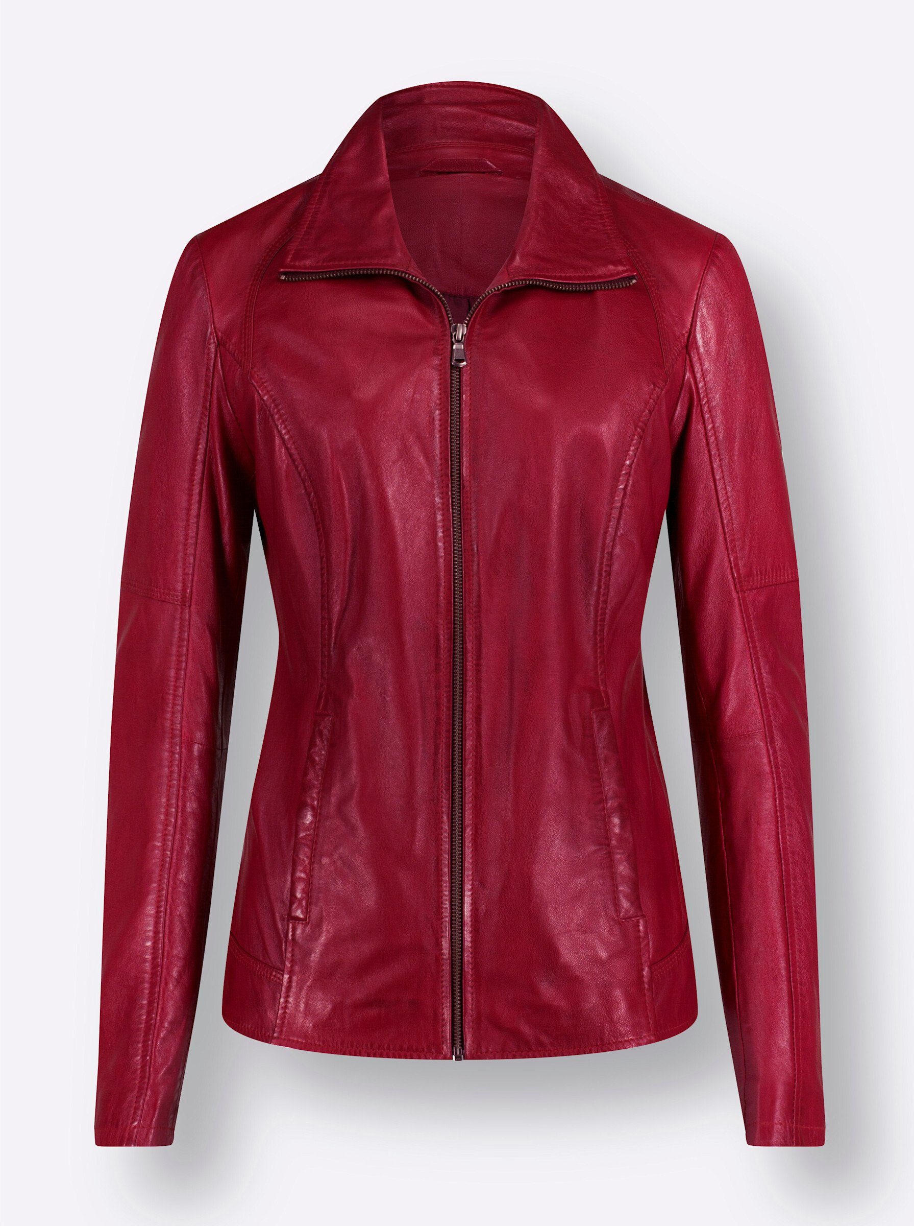 Mainpol Allwetterjacke Leder-Jacke Langarm günstig online kaufen