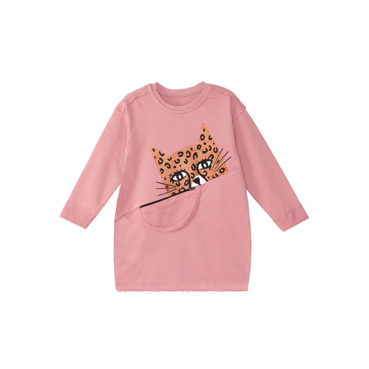 Denokids Midikleid Leopard Mädchen (1-tlg) Bekleidung, Outfit, Dress, Robe, Midikleid