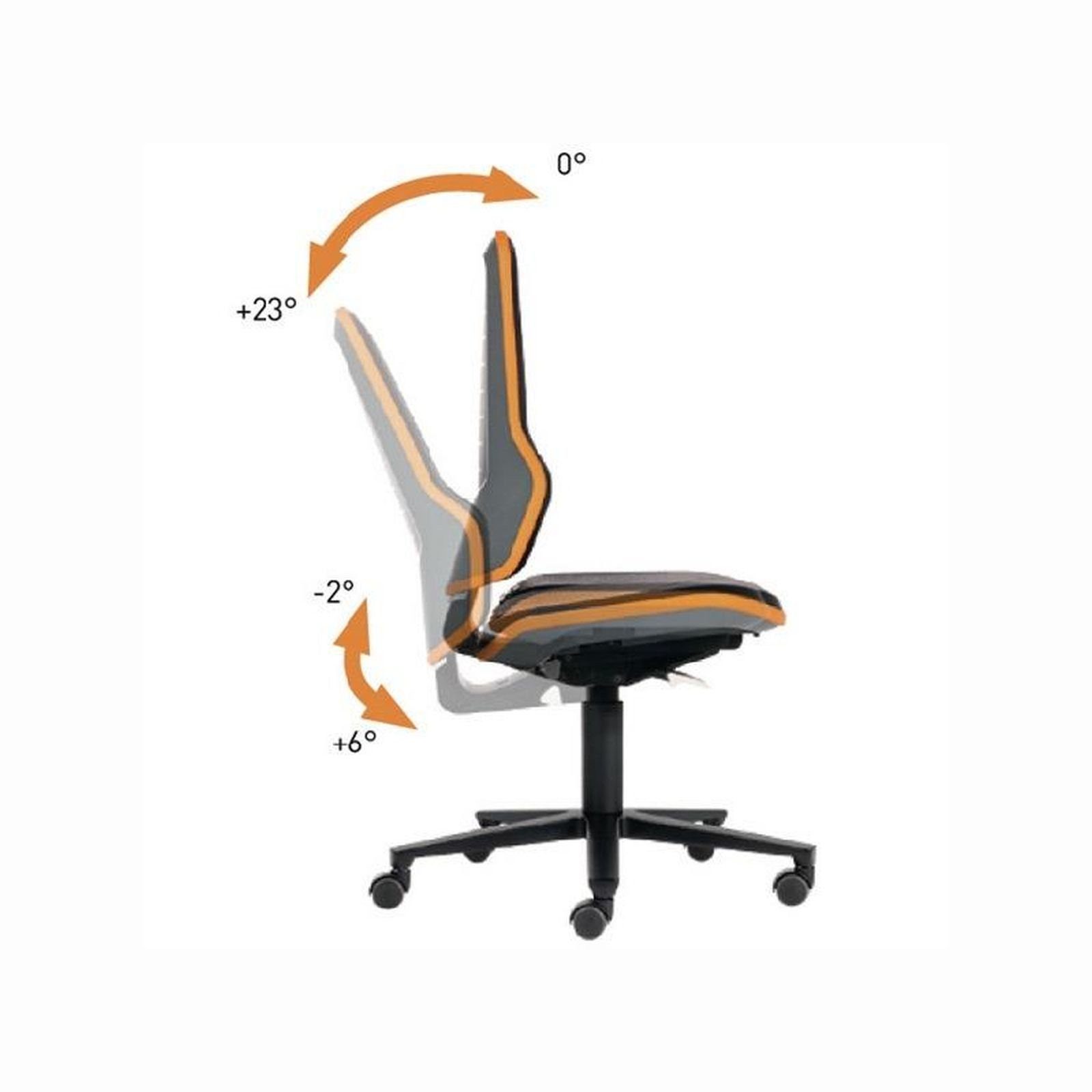 Interstuhl Stehhilfe interstuhl Arbeitsdrehstuhl Neon Rollen - 9573-9999-3277