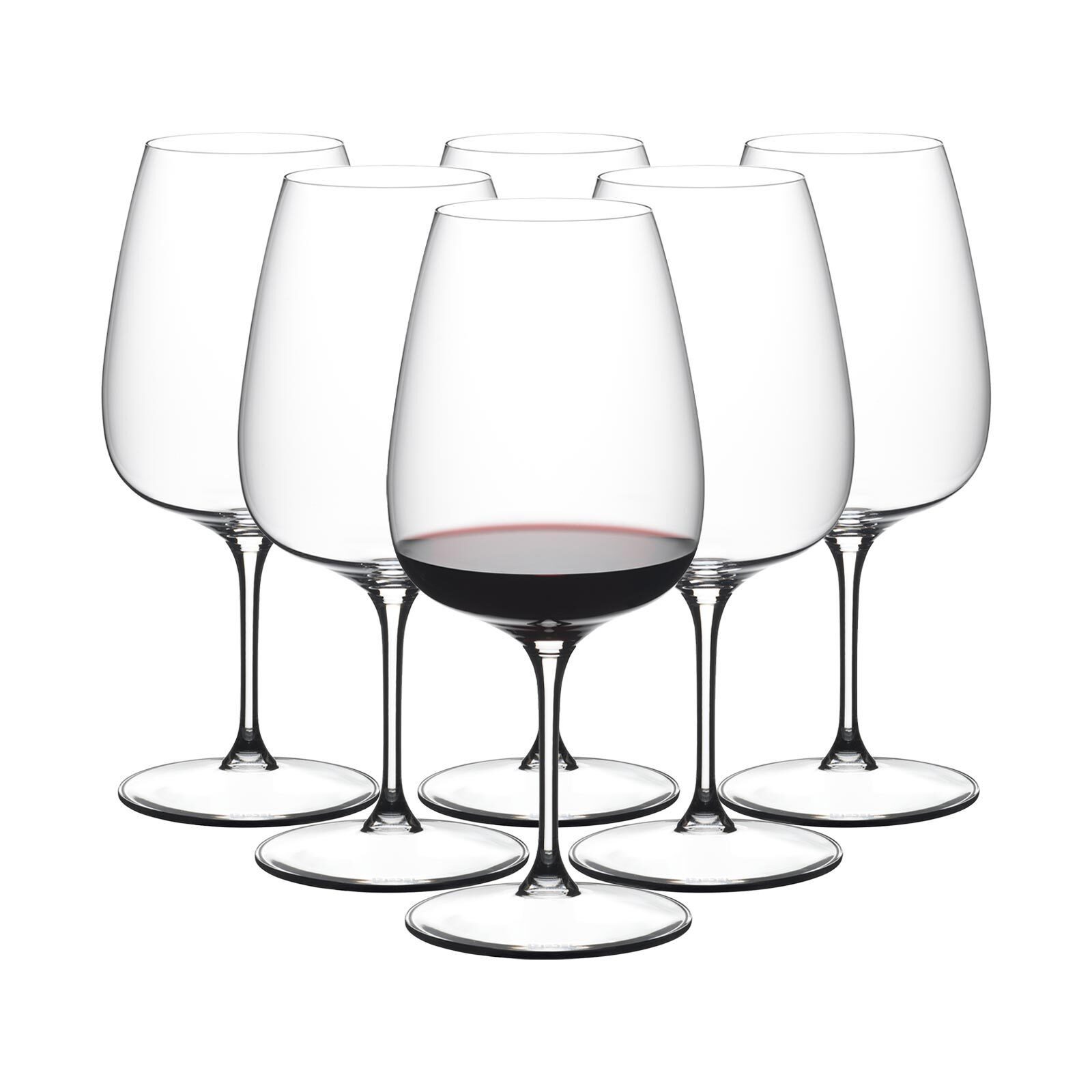 RIEDEL THE WINE GLASS COMPANY Rotweinglas Grape Cabernet / Merlot / Cocktail Weingläser, 6-tlg., Glas