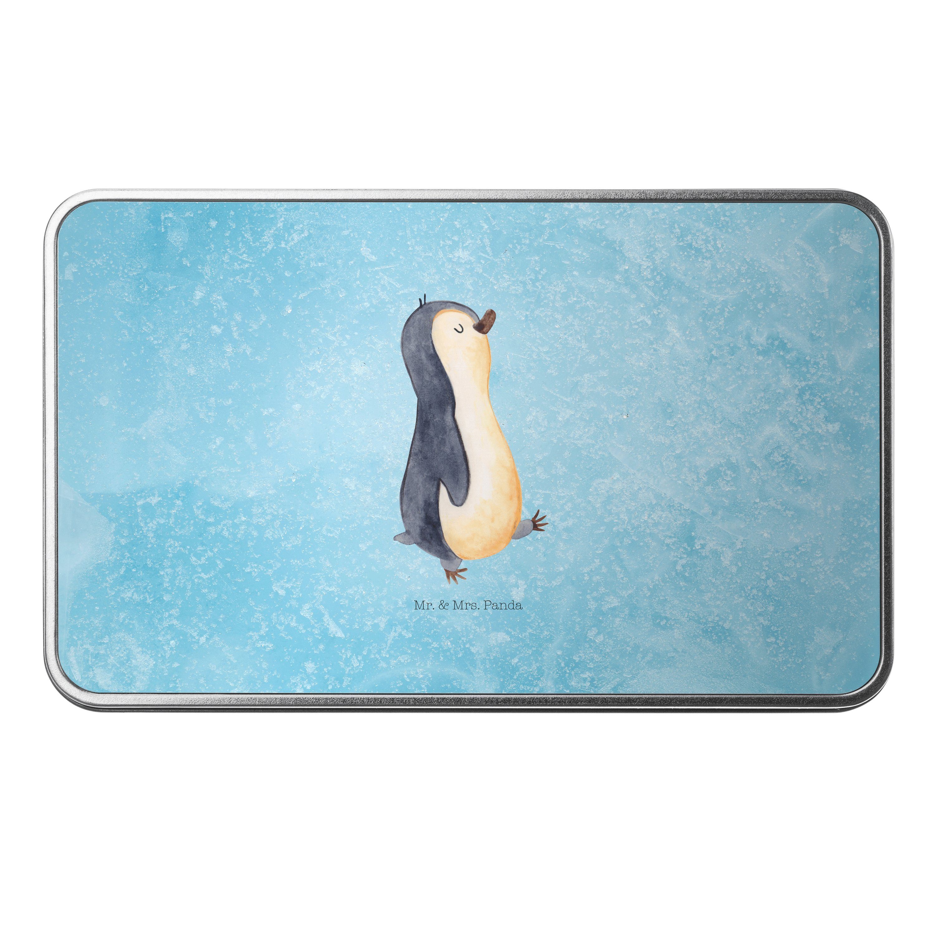 - St) (1 Aufbewahrungsbo Eisblau - marschierend Dose Geschenk, Pinguin Mr. spazieren, Panda & Mrs.
