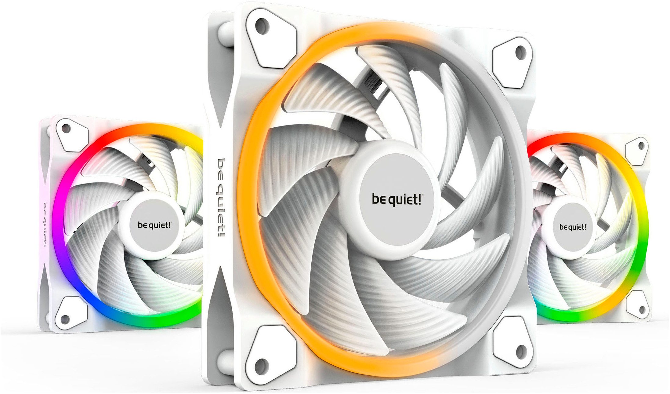 be quiet! Gehäuselüfter Light Wings White 120mm PWM high-speed Triple-Pack