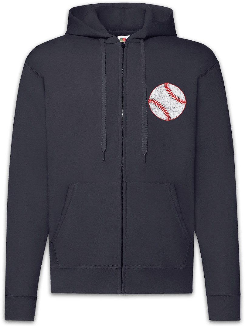 Sweatjacke Baseball I Zipper Hoodie Player Sport Passion Love Addiction Spielfeld