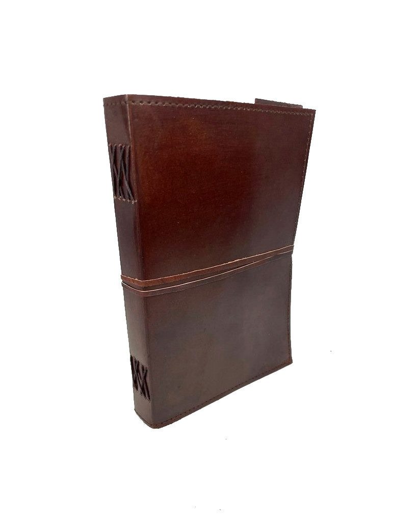ROOGU Skizzenbuch Notizbuch Skizzenbuch [L] Leder Vintage Retro Handmade Indien
