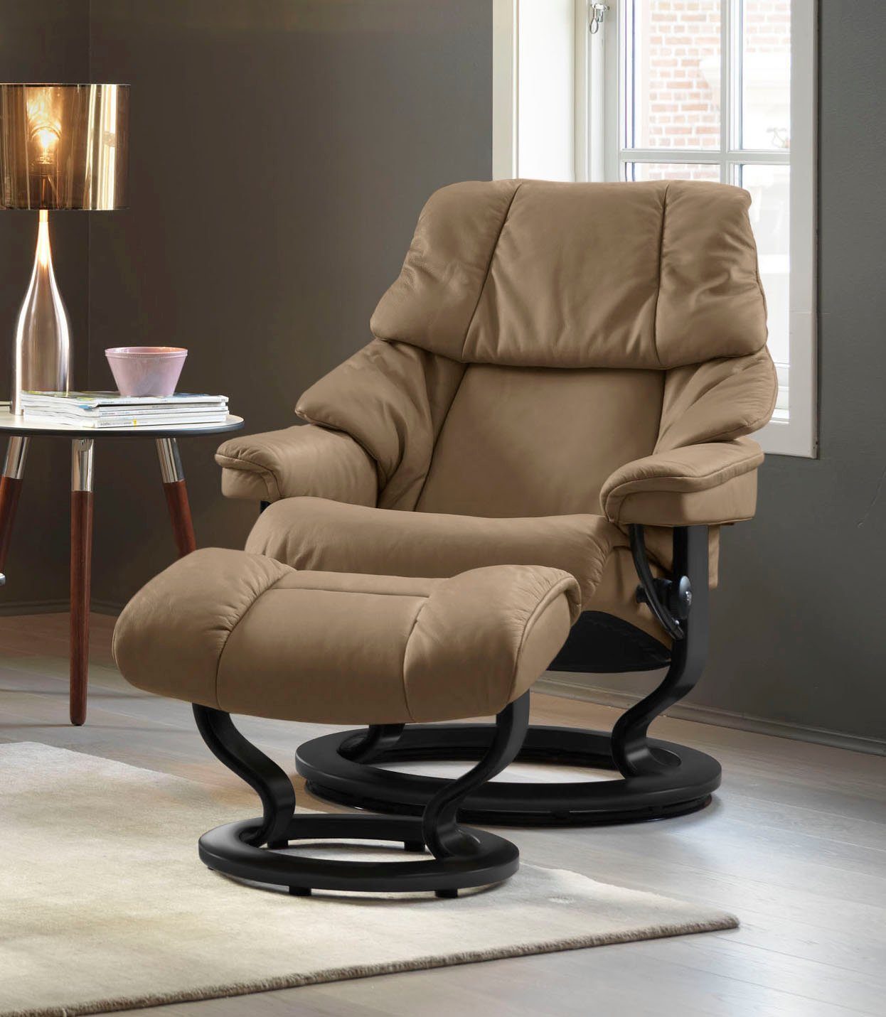 Stressless® Relaxsessel Reno, mit Classic Base, Größe S, M & L, Gestell Schwarz