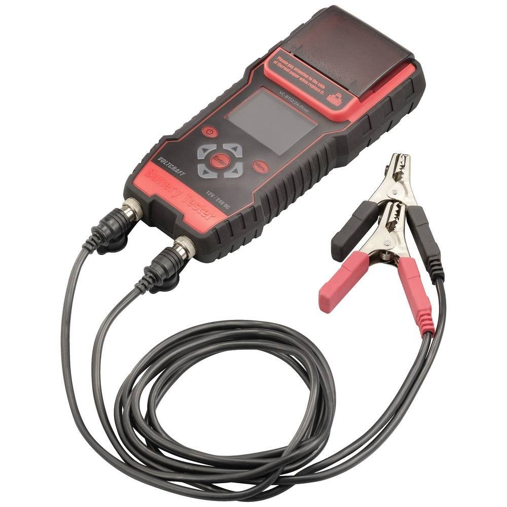 VOLTCRAFT Kfz-Batterietester 12/24V Professional mit Drucker VC-13967340 Batterie-Ladegerät (Batterieprüfung)