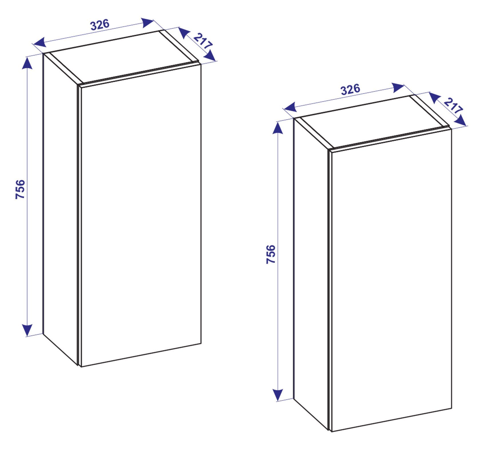 VCM Hochschrank Holz Badmöbel Bad Hochschrank Badschrank Lendas günstig online kaufen