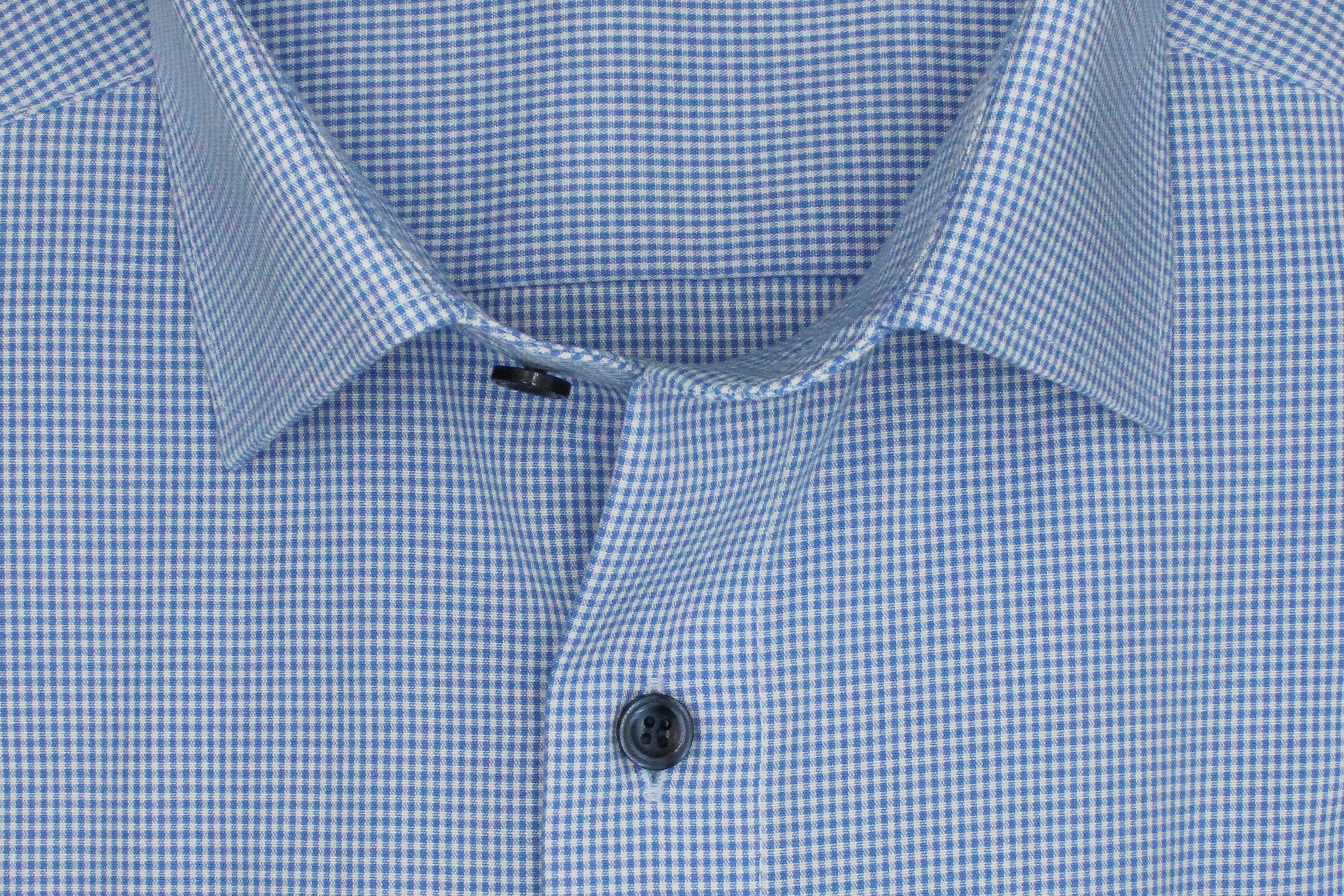 MARVELIS Businesshemd Comfort Fit, Blau Weiß kariert, Bügelfrei, New Kent K günstig online kaufen