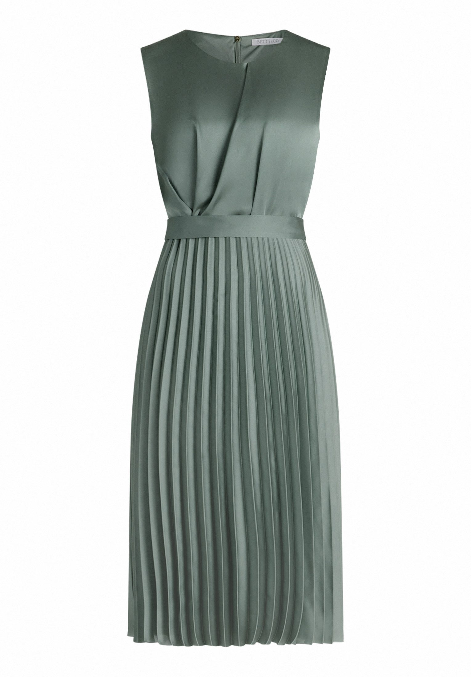 Midikleid Damen mit Plissee
