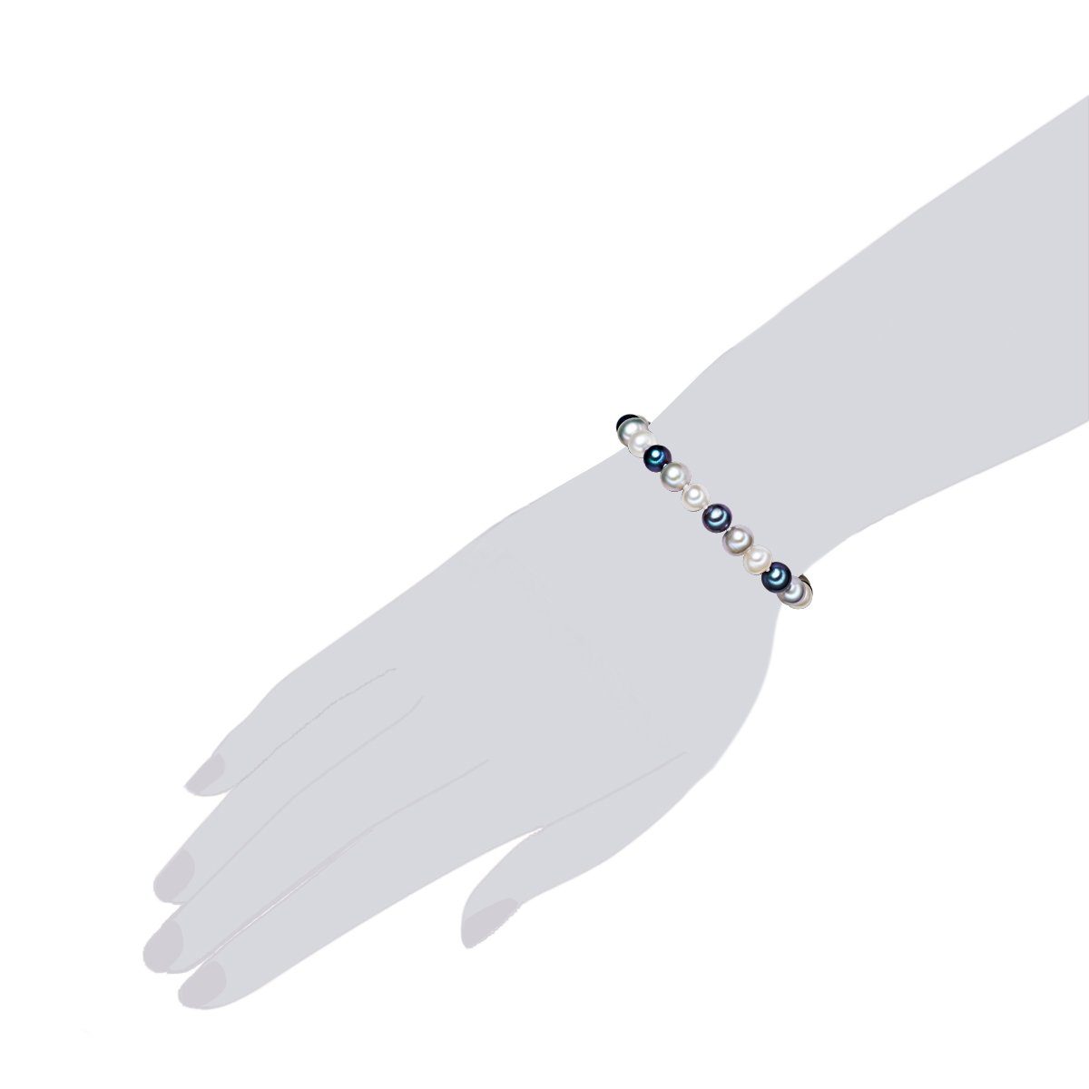 Valero Pearls Perlenarmband silber, mit Süßwasser-Zuchtperle günstig online kaufen